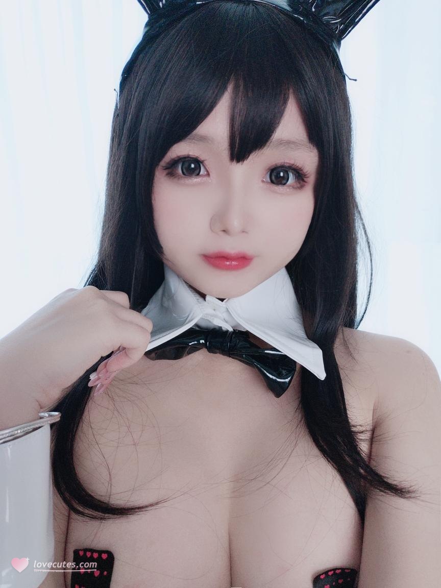 [Private] Hinakyo - Transparent Bunny Girl Selfies: PVC Bunny Girl Vacuum Cleavage & High Heel Shots 40P