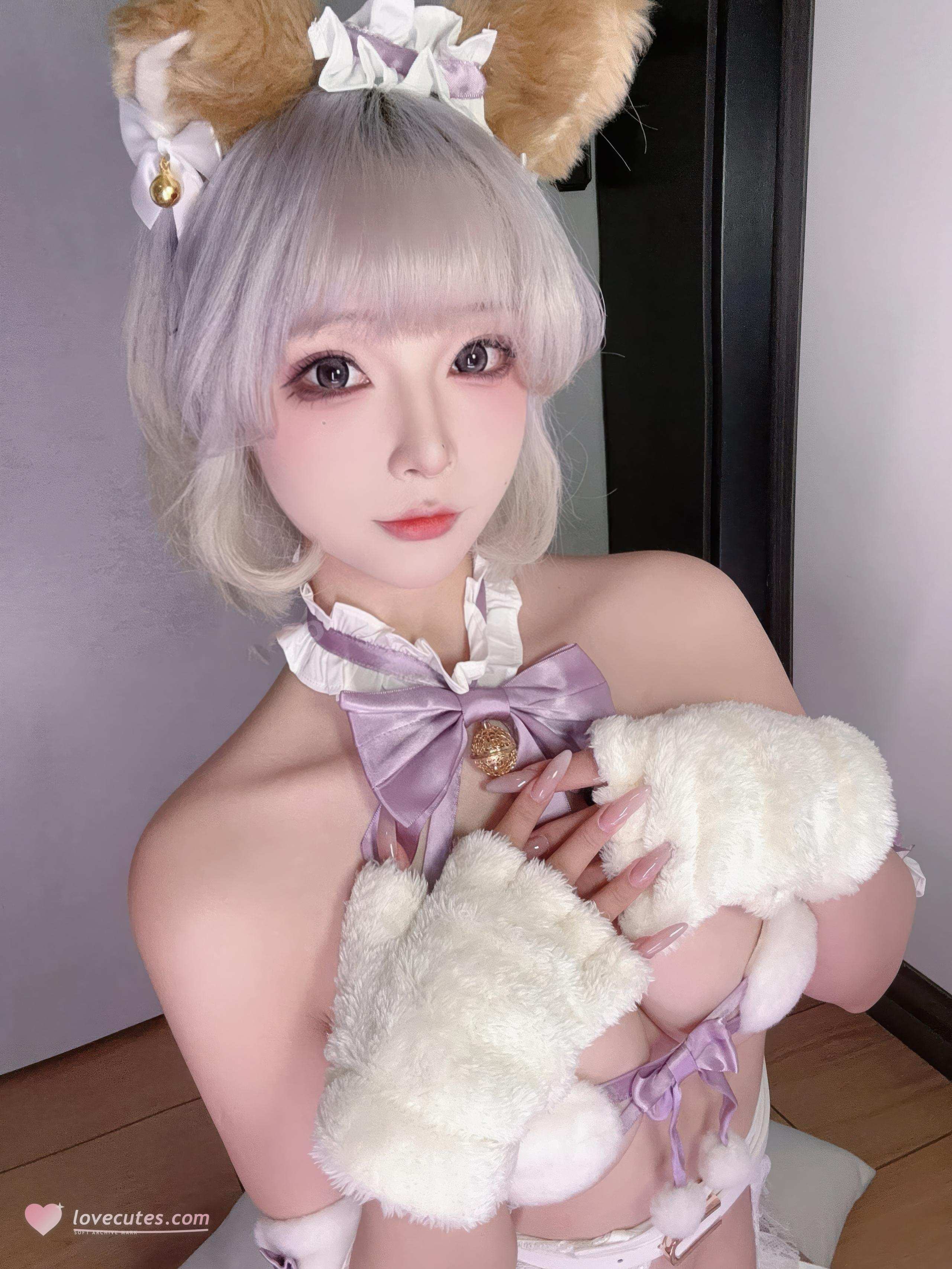 [私房] yuuhui玉汇 - 家有萌宠：獣耳毛皮情趣下着 巨乳ヒップ萌えペット私房 30P2V