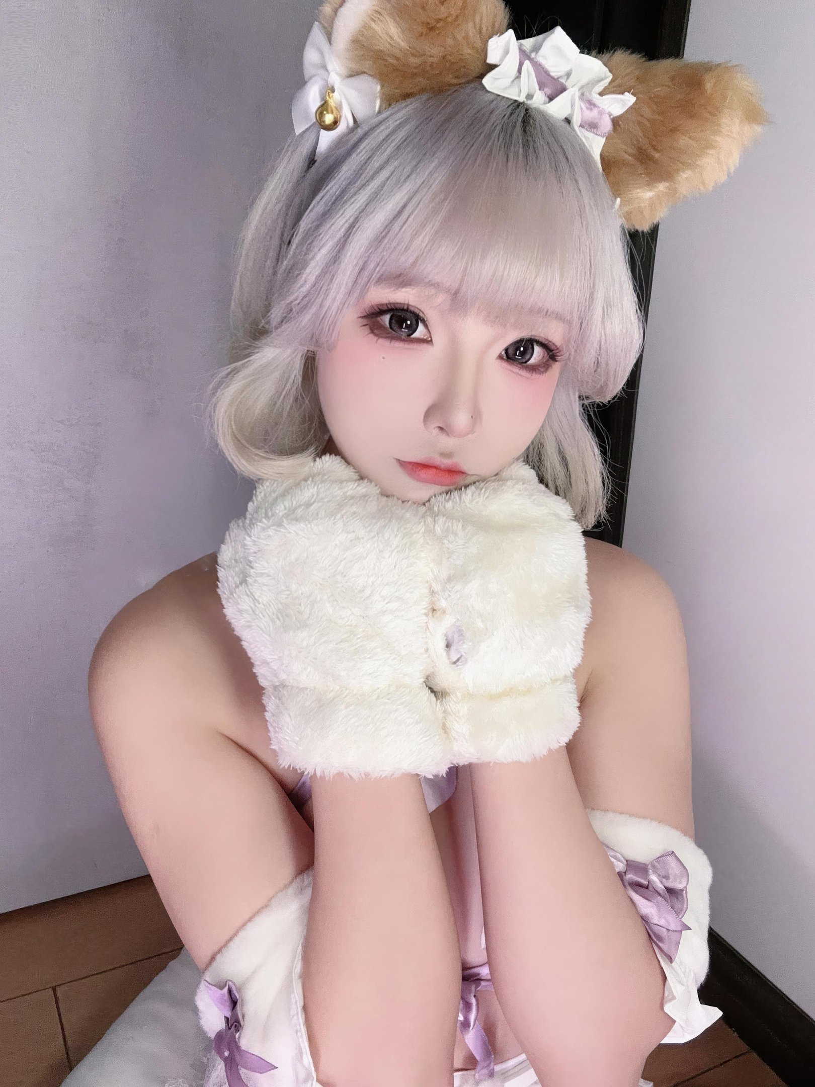[私房] yuuhui玉汇 - 家有萌宠：獣耳毛皮情趣下着 巨乳ヒップ萌えペット私房 30P2V