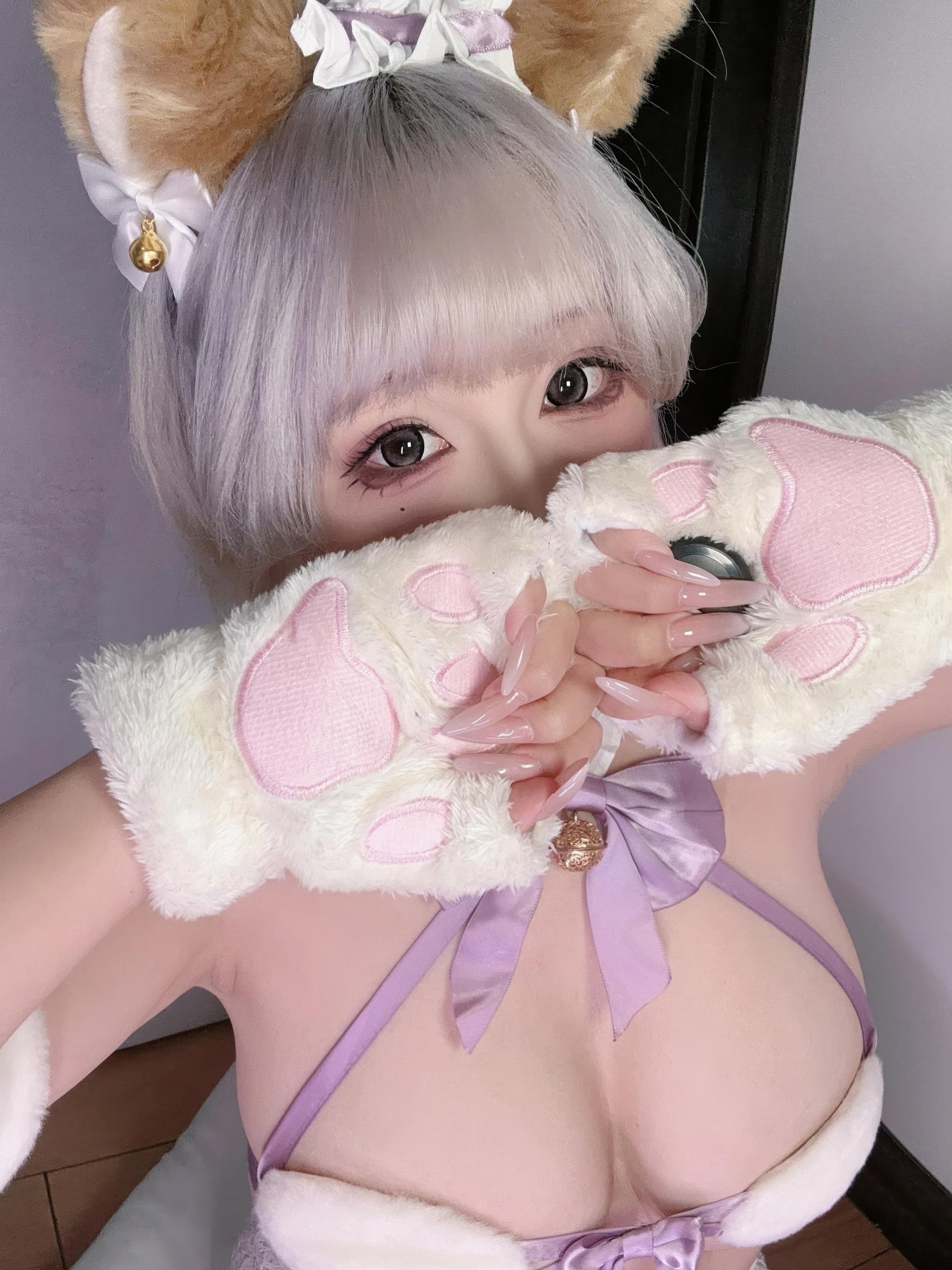 [私房] yuuhui玉汇 - 家有萌宠：獣耳毛皮情趣下着 巨乳ヒップ萌えペット私房 30P2V