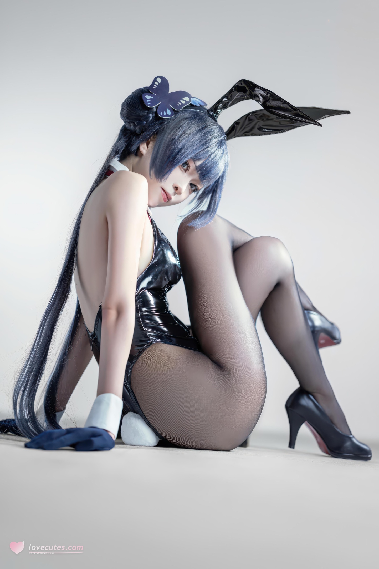 [costume] Vector Fish - Huyết Tử Thỏ Nữ: Thỏ Nữ Cao Gót Đen, Đùi Cong Ngực Đẹp 28P