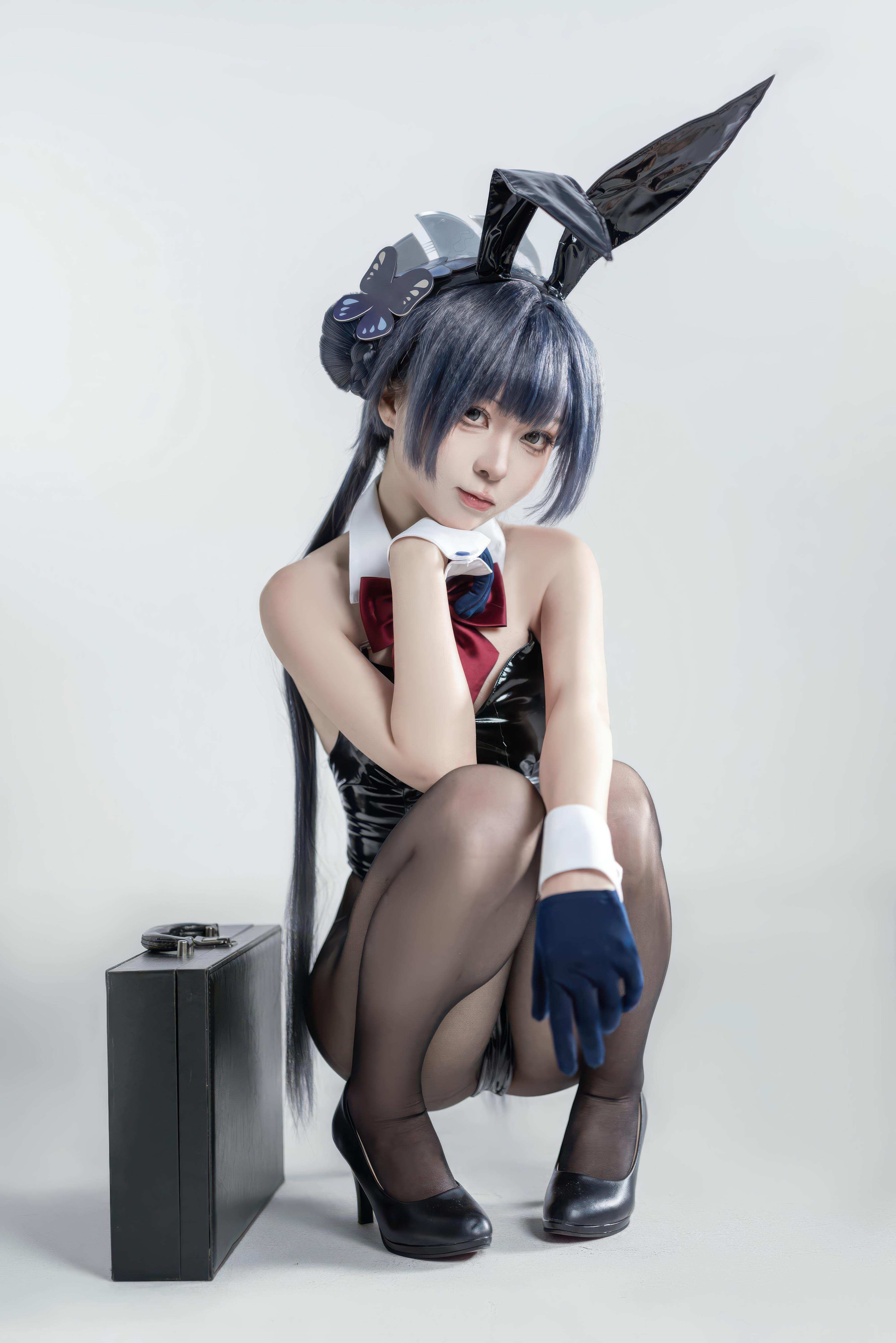 [costume] Vector Fish - Huyết Tử Thỏ Nữ: Thỏ Nữ Cao Gót Đen, Đùi Cong Ngực Đẹp 28P