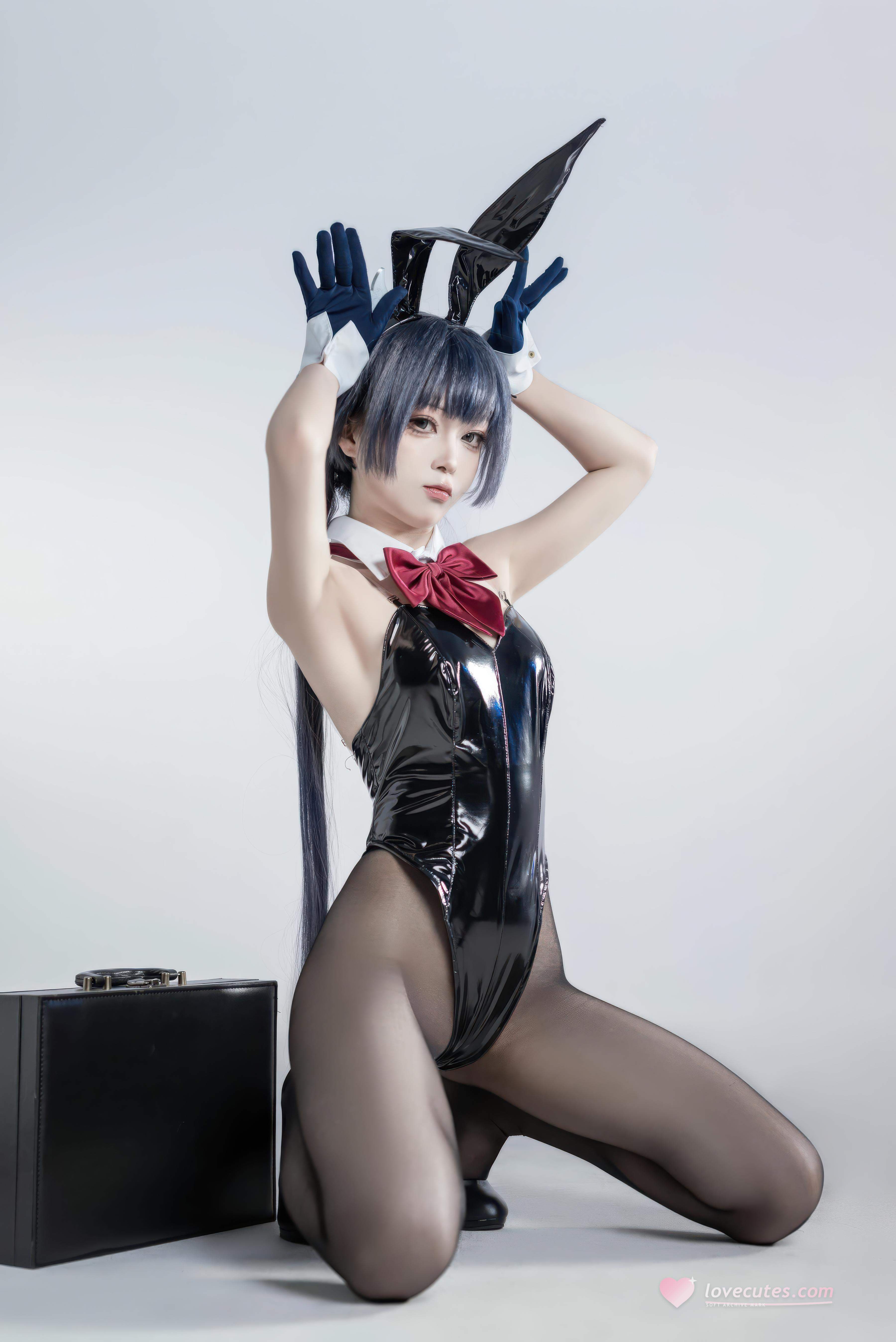 [costume] Vector Fish - Huyết Tử Thỏ Nữ: Thỏ Nữ Cao Gót Đen, Đùi Cong Ngực Đẹp 28P