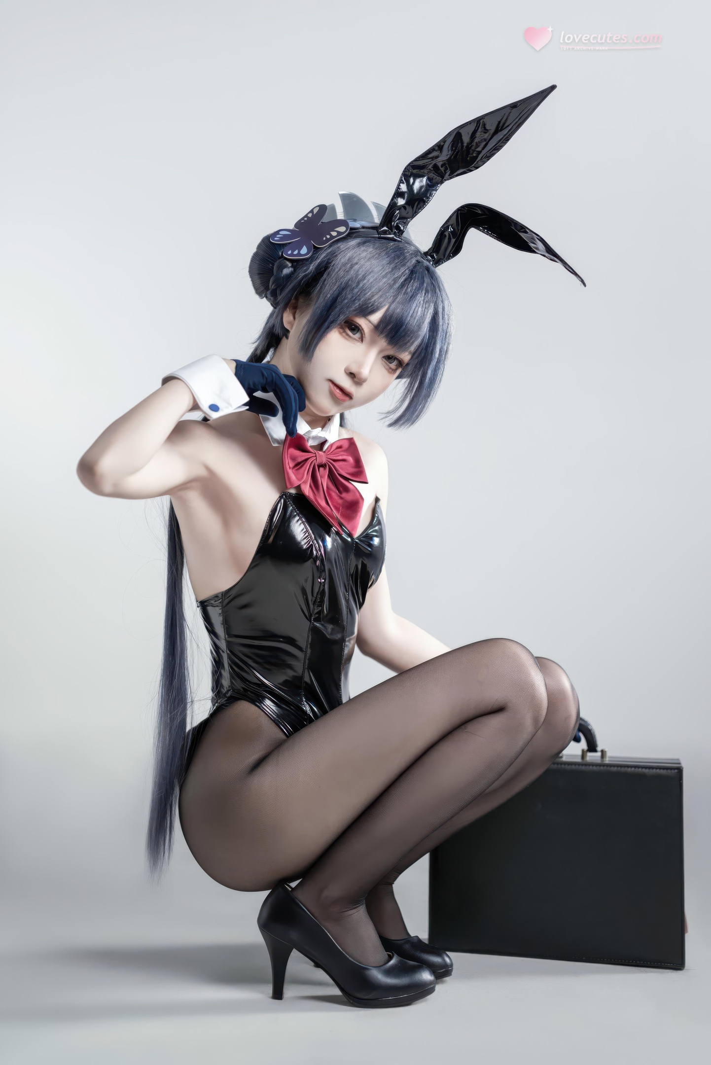 [costume] Vector Fish - Huyết Tử Thỏ Nữ: Thỏ Nữ Cao Gót Đen, Đùi Cong Ngực Đẹp 28P