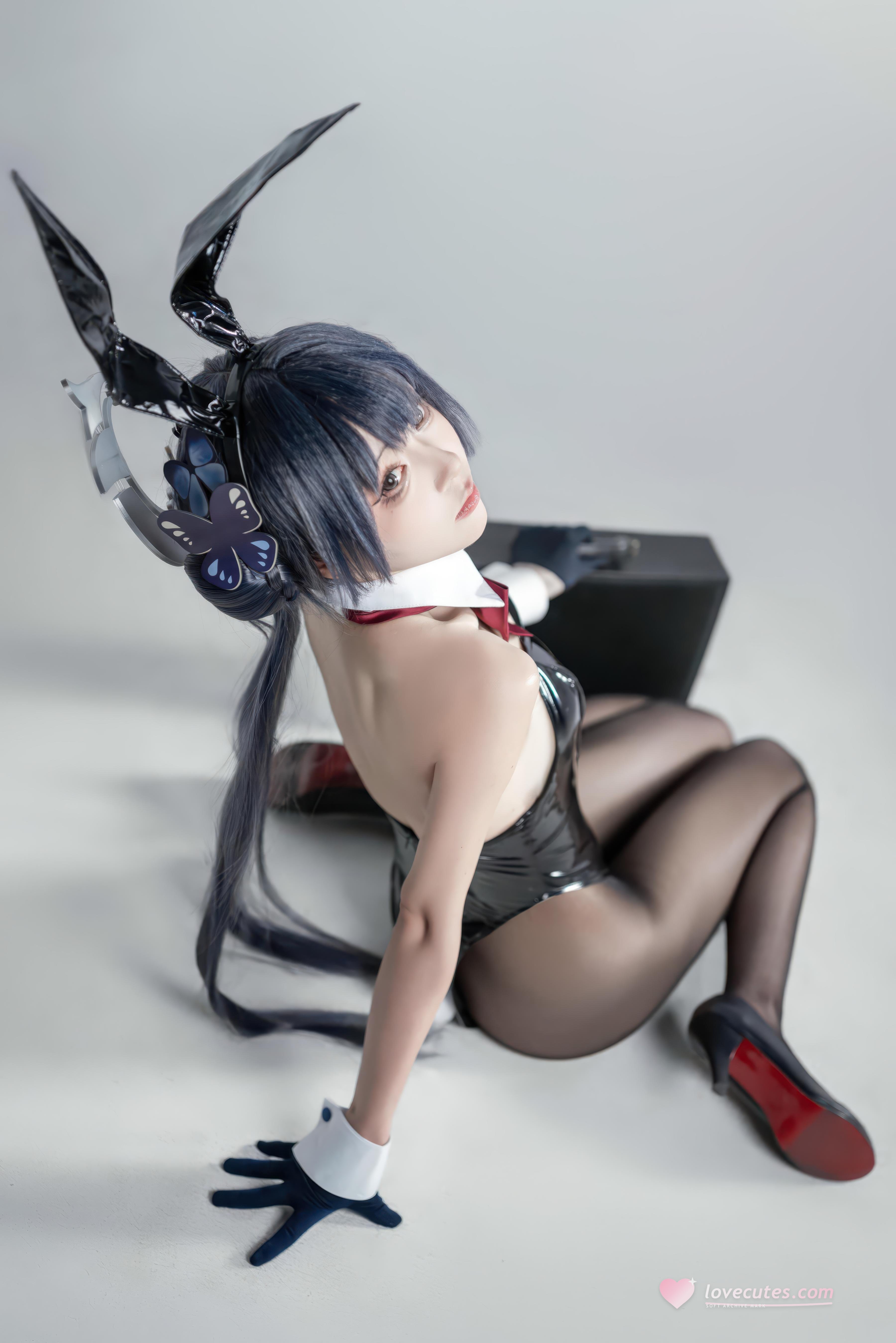 [costume] Vector Fish - Huyết Tử Thỏ Nữ: Thỏ Nữ Cao Gót Đen, Đùi Cong Ngực Đẹp 28P