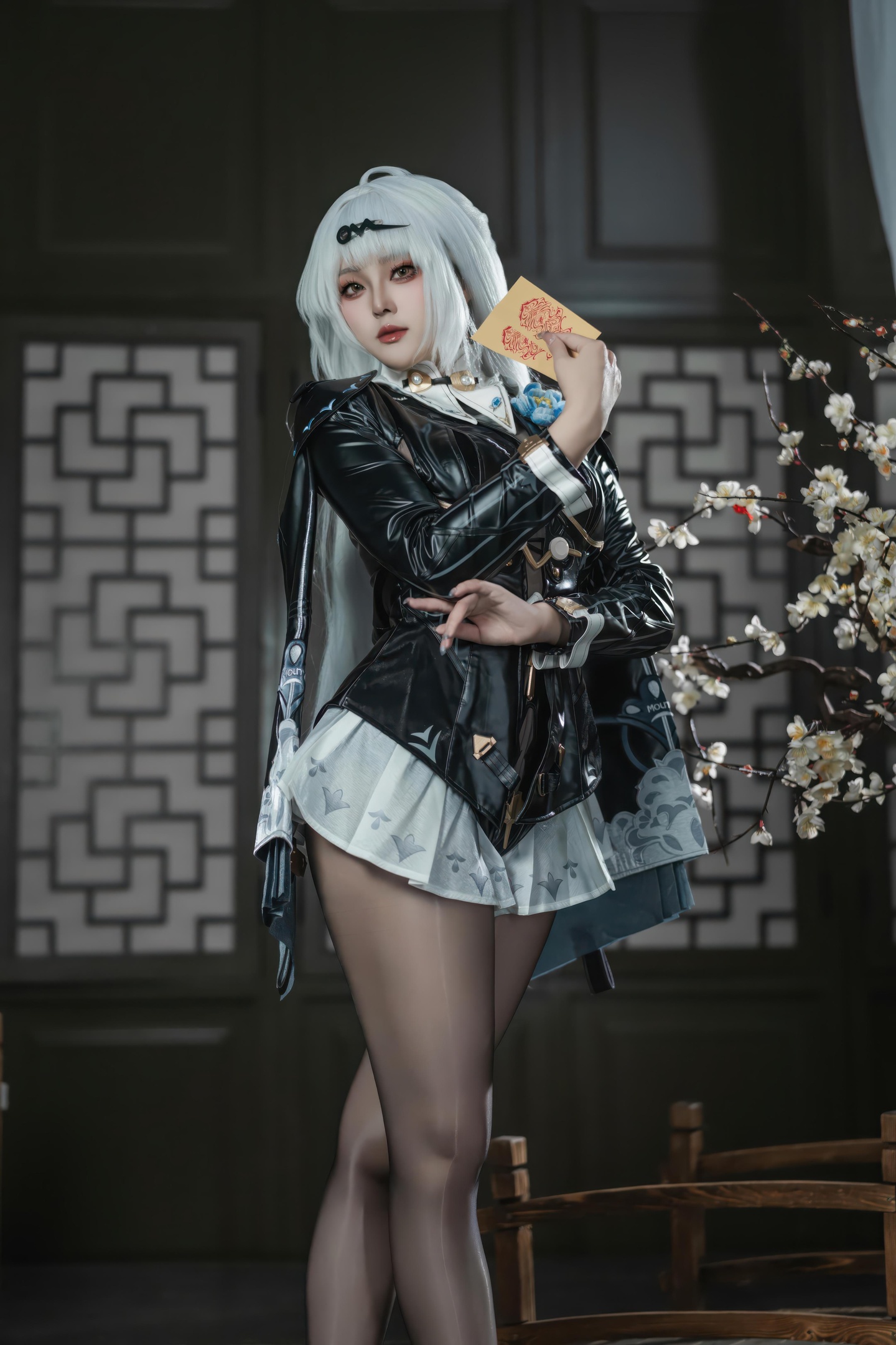 【コスプレ】夏子 - 绝区零 仪玄：黒スト高ヒールタイトスーツ 美脚ヒップ露出 87P