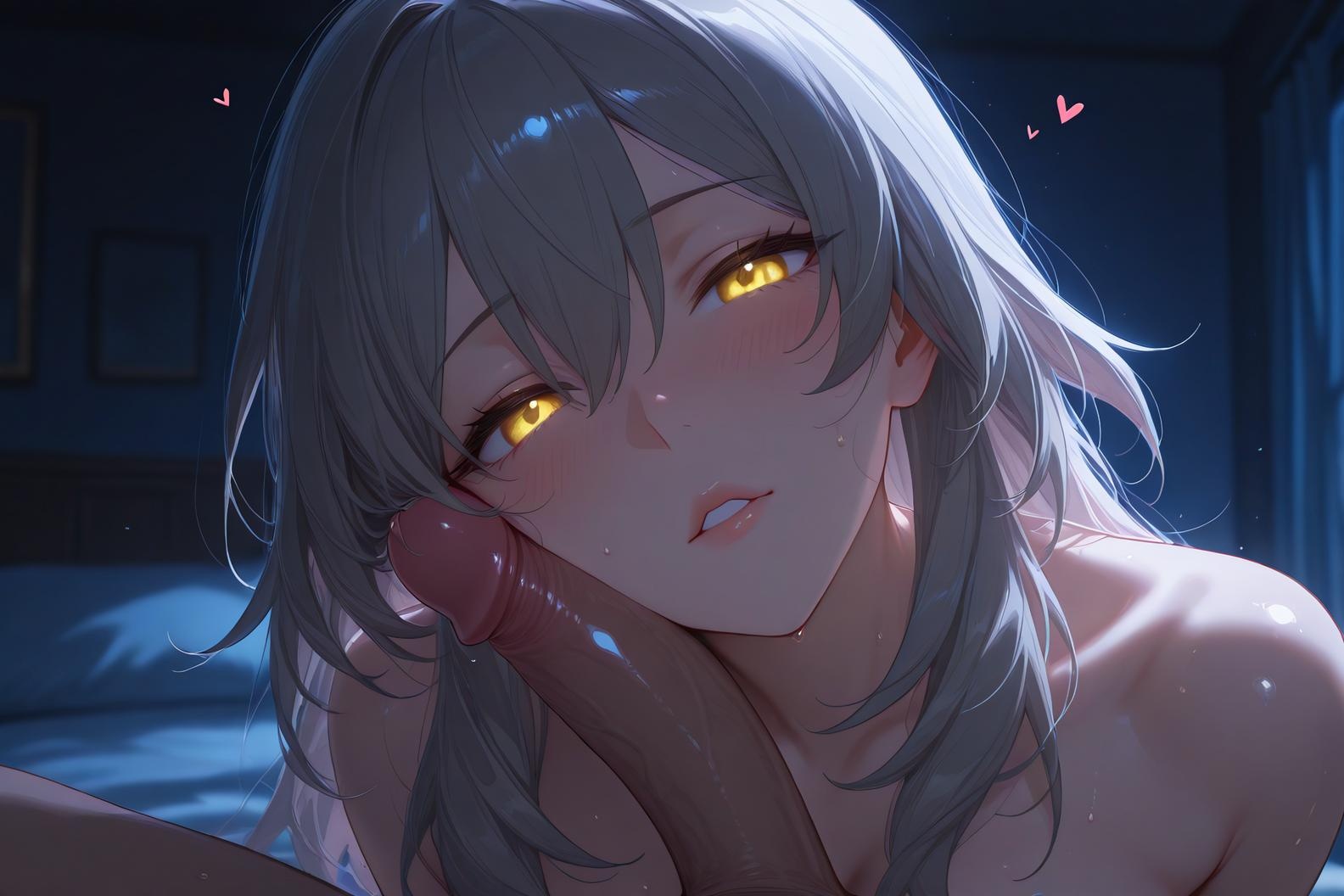AI生成アニメ少女 - 崩坏星穹鉄道 星：寝室ヌード美胸巨乳 挑発視点 55P