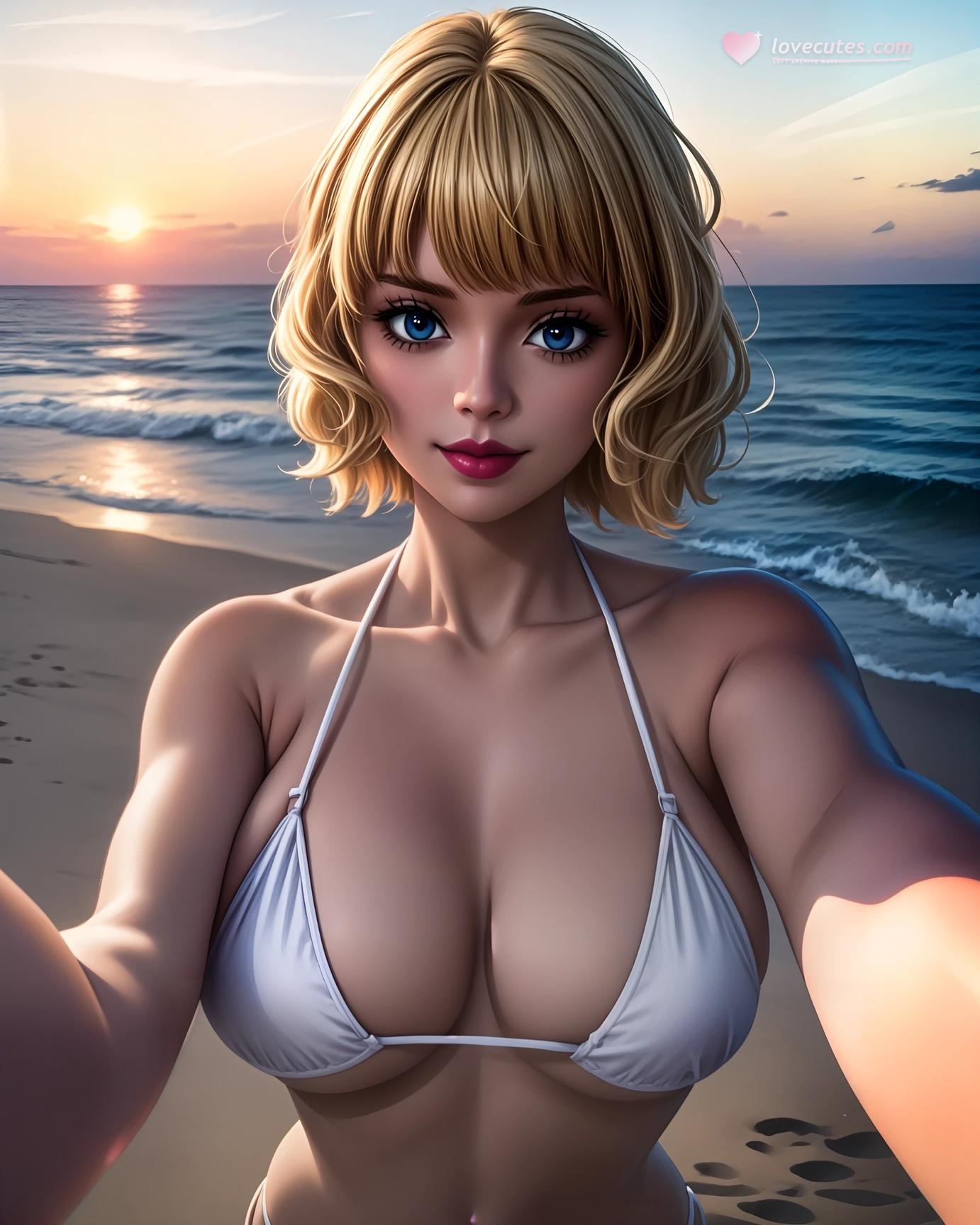 AI Generated Anime Girl - One Piece Stussy: Red Dress, White Dress, Bikini, Curvy, Sports Car, Beautiful Legs 57P