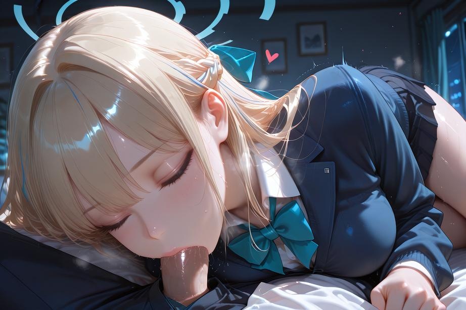 Cô Gái Anime Tạo Bởi AI - 碧蓝档案 飞鸟马时: Trang Phục Học Sinh, Đùi Dài, Mông Nảy Nở, Ngực Khủng 168P
