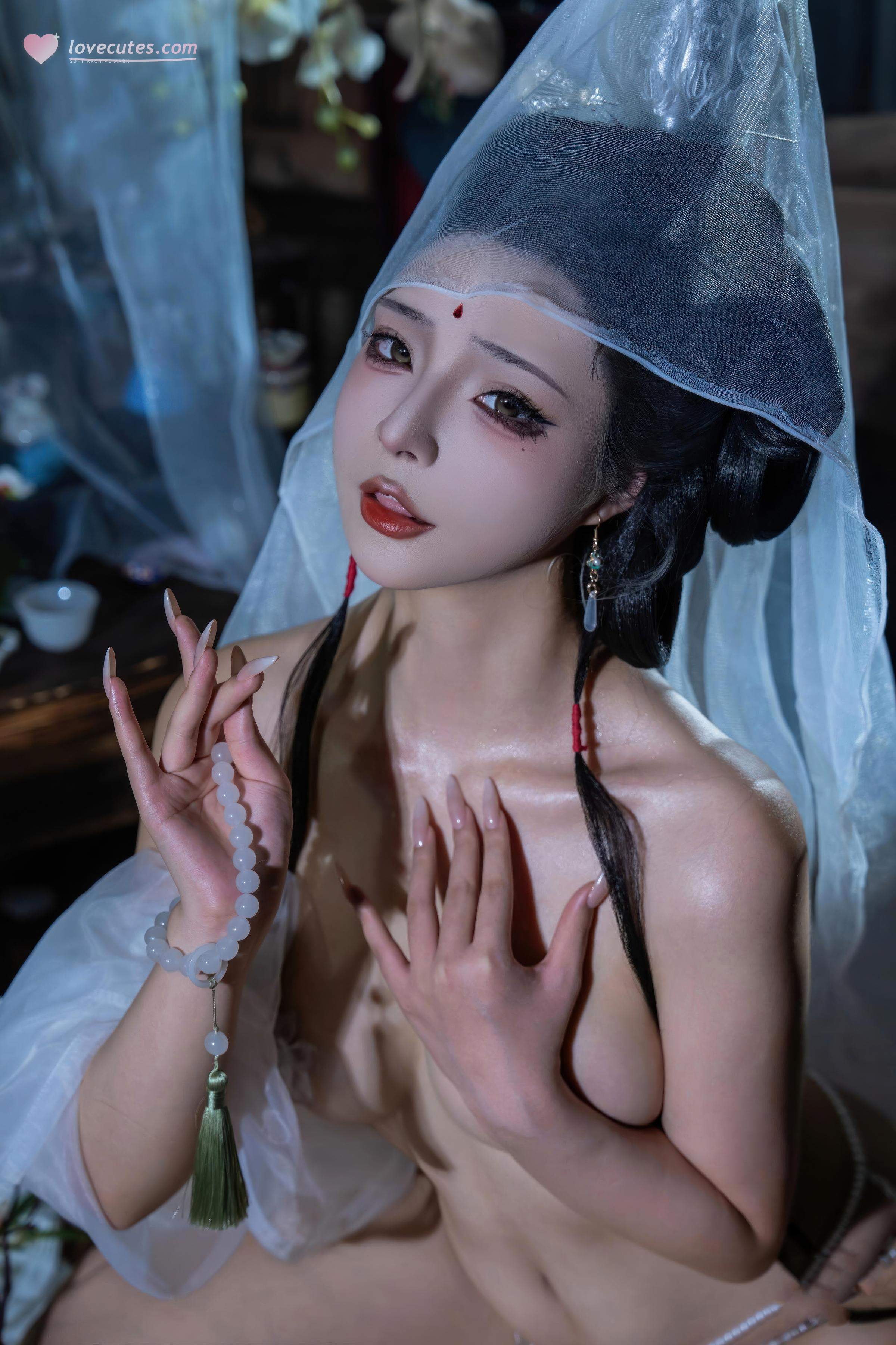 [私房] yuuhui玉汇 - 欲観音：白紗観音露点露穴 佛堂裸身大尺度 135P1V