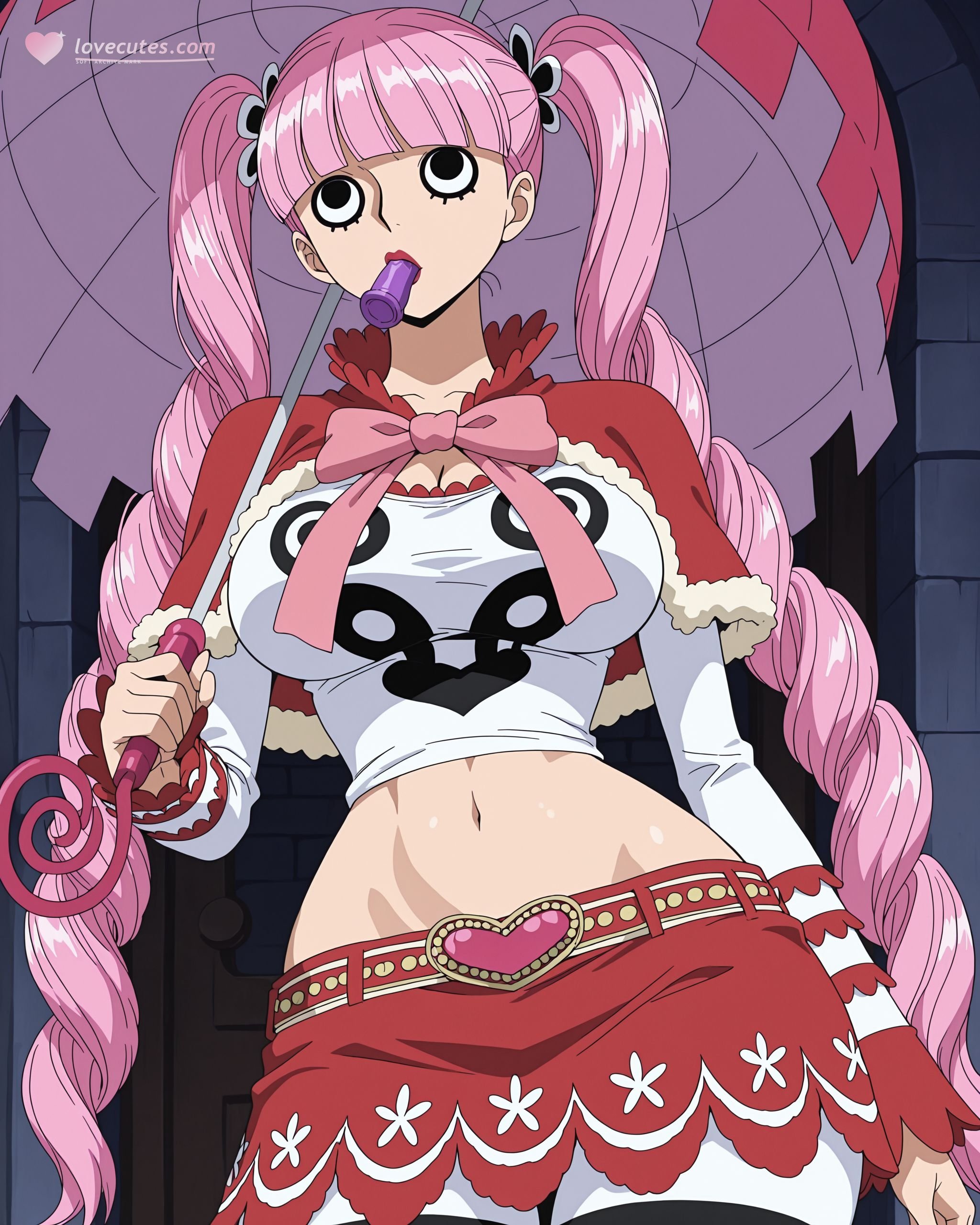 AI Generated Anime Girl - One Piece Perona: Double-Tailed Big Breasts Wet Look 304P