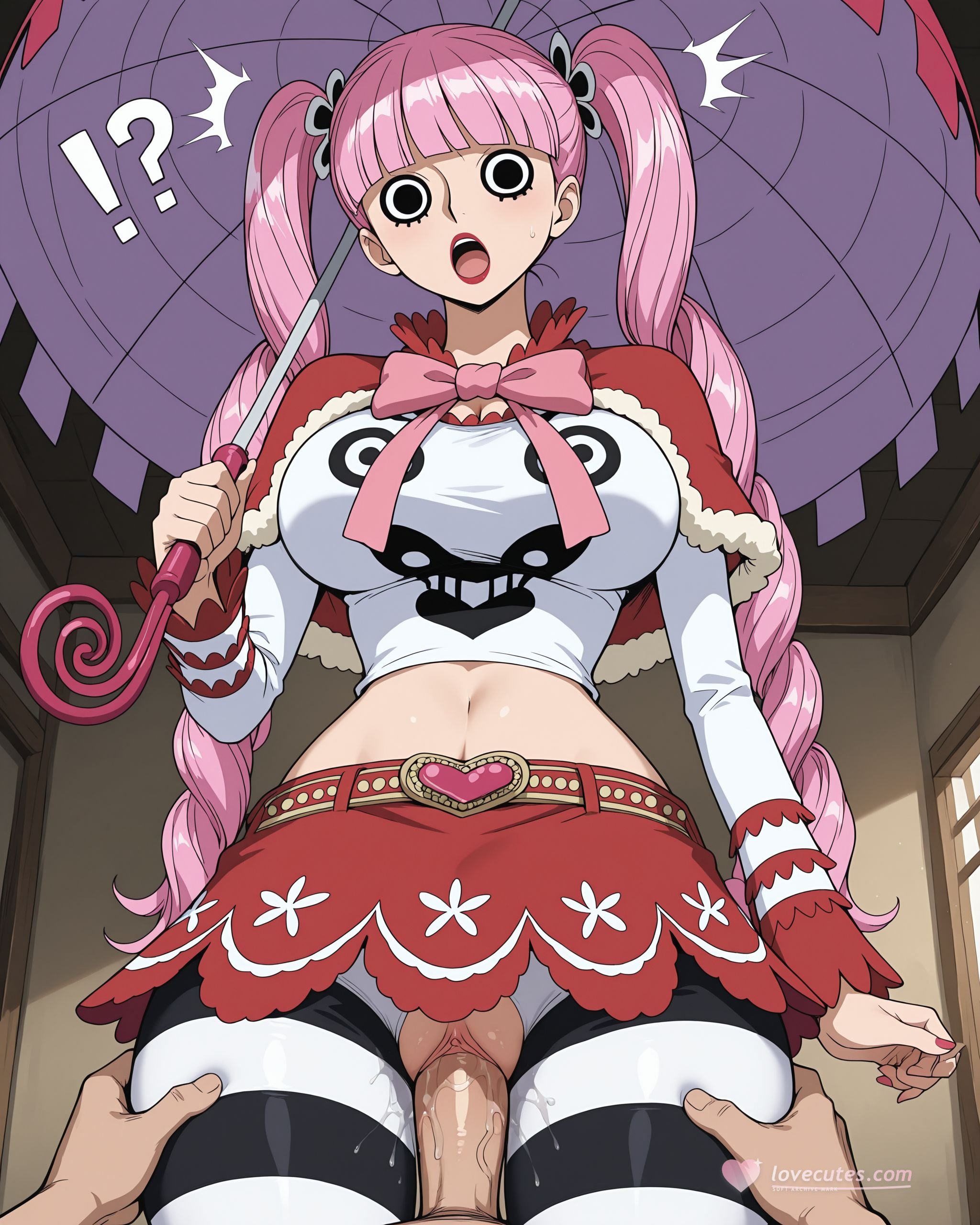 AI Generated Anime Girl - One Piece Perona: Double-Tailed Big Breasts Wet Look 304P