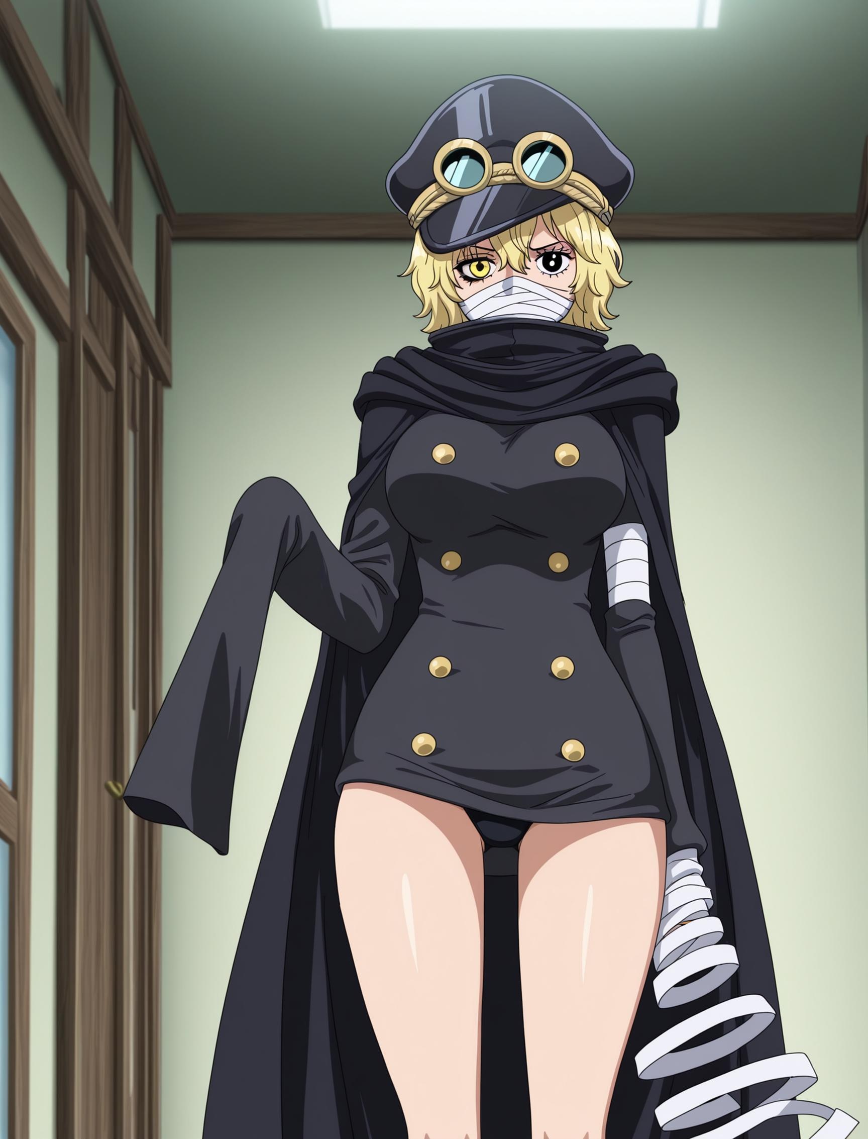AI生成アニメ少女 - 海賊王 軍子：黒軍装巨乳白虎露穴 翘臀美腿 73P