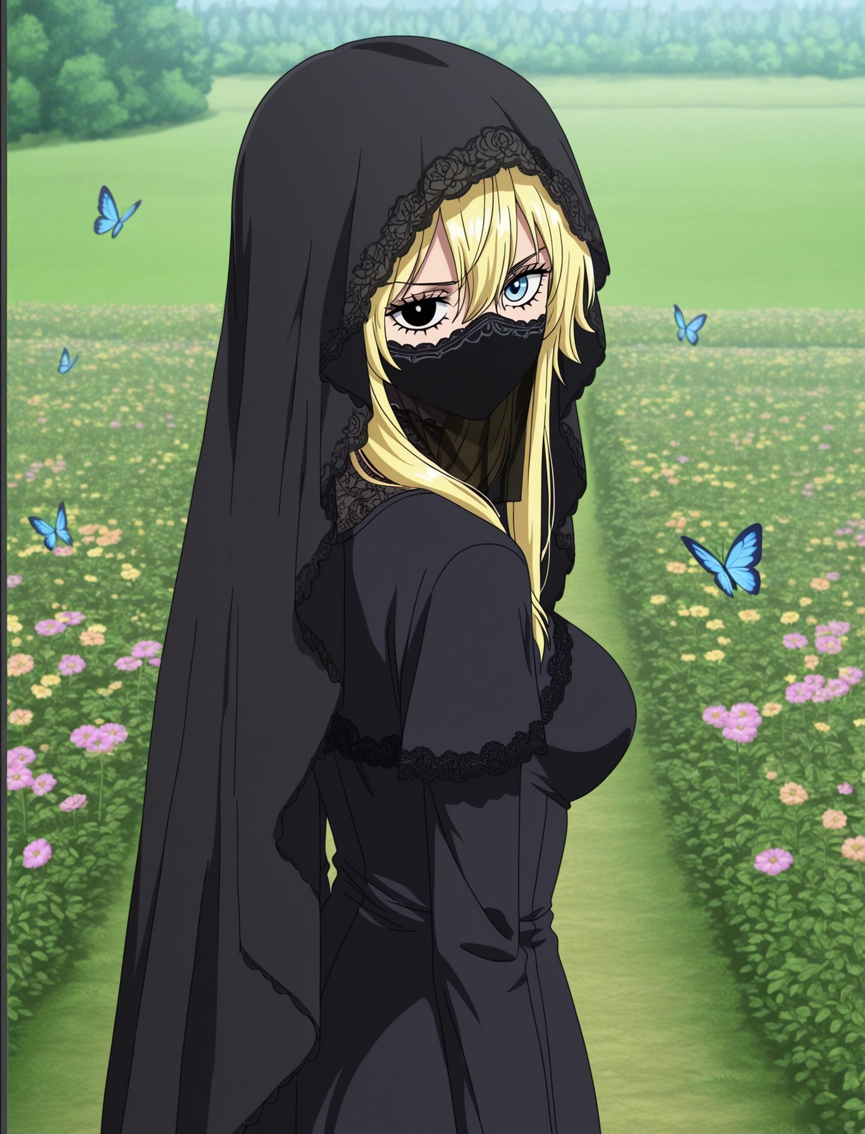 AI生成アニメ少女 - 海賊王 軍子：黒軍装巨乳白虎露穴 翘臀美腿 73P