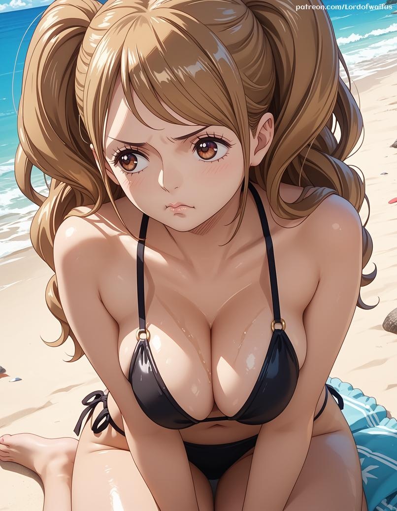 Cô Gái Anime Tạo Bởi AI - 海贼王 夏洛特·布琳: Đôi Bú Mềm Mại Trong Bộ Bikini 391P