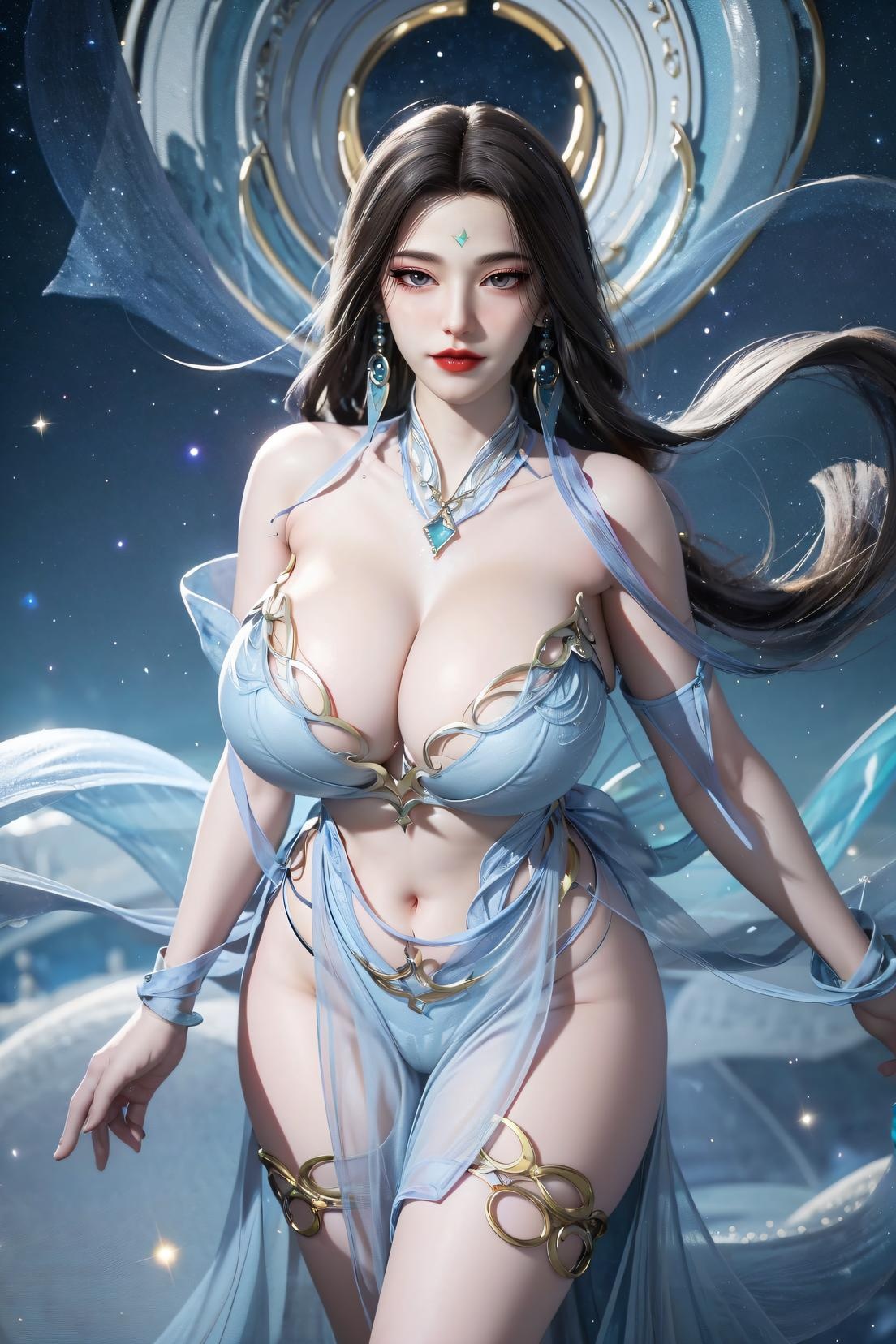 Cô Gái Anime Tạo Bởi AI - 姮娥: Vẻ Đẹp Gợi Cảm Với Đùi Cao Gót 111P