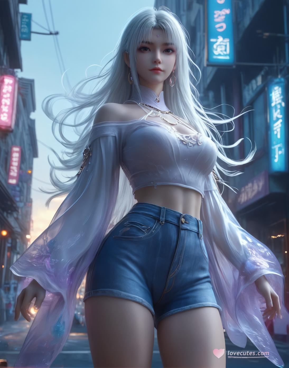 AI生成的動漫女孩 - 小醫仙與古風美女：溫泉濕身巨乳露穴 雙主題合集 153P