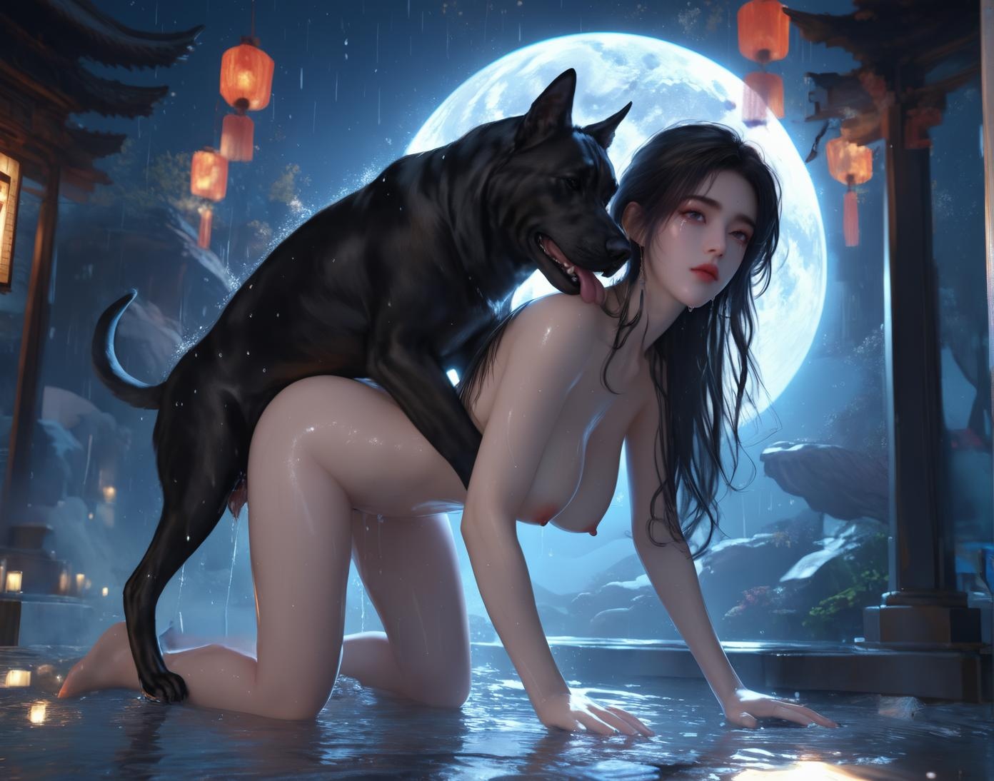 Cô Gái Anime Tạo Bởi AI - 小医仙与古风美女：Tắm Suối Nước Nóng Với Vòng Một Khủng - Bộ Sưu Tập Hai Chủ Đề 153P