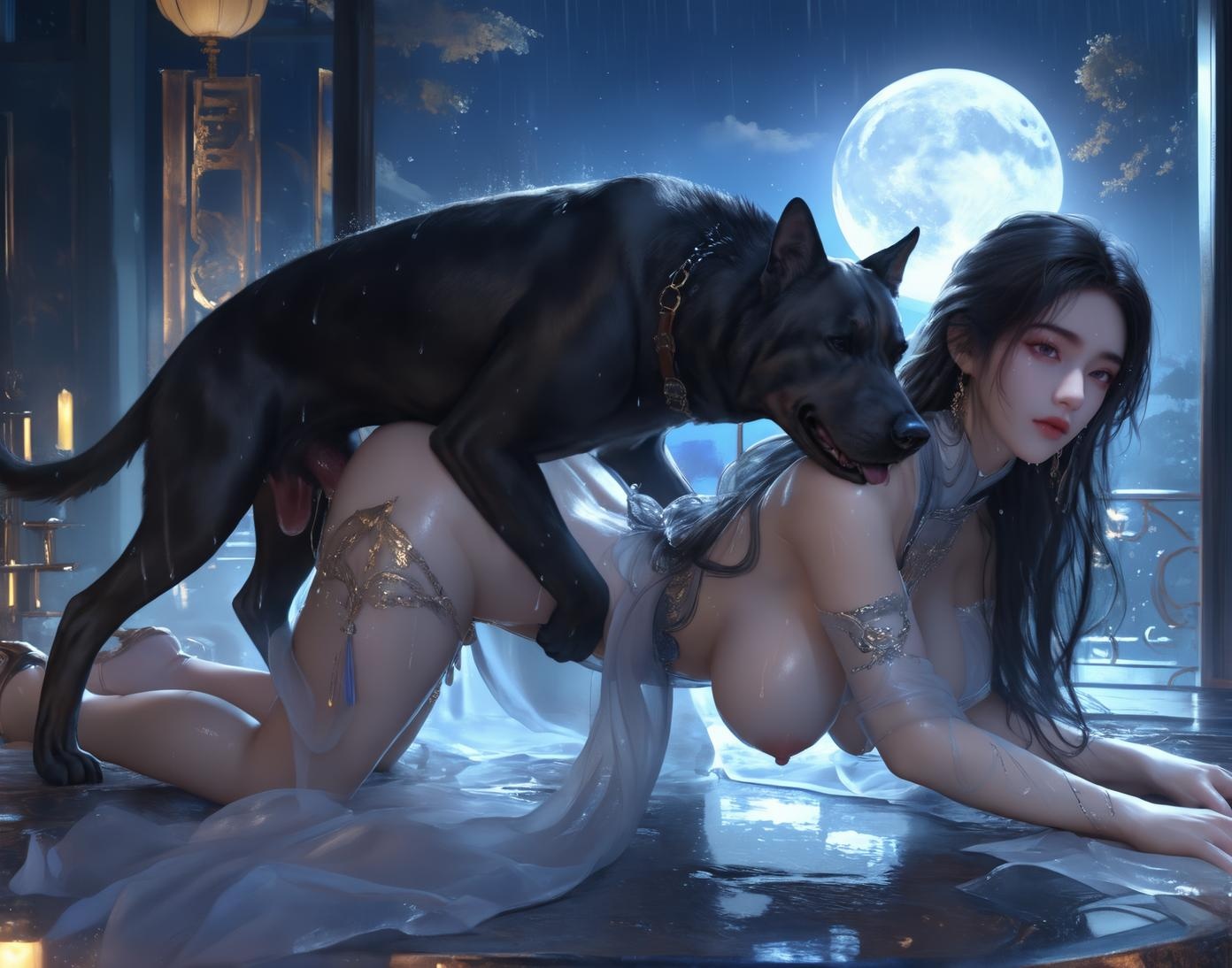 Cô Gái Anime Tạo Bởi AI - 小医仙与古风美女：Tắm Suối Nước Nóng Với Vòng Một Khủng - Bộ Sưu Tập Hai Chủ Đề 153P