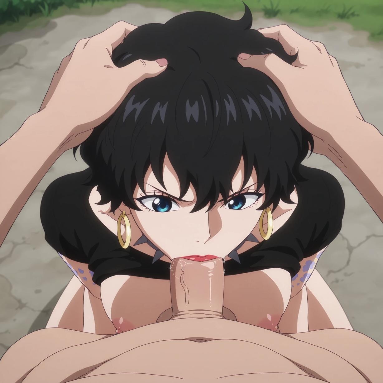 AI Generated Anime Girl - 海贼王 朵尔：黑短发军装爆乳露点 露穴翘臀 87P