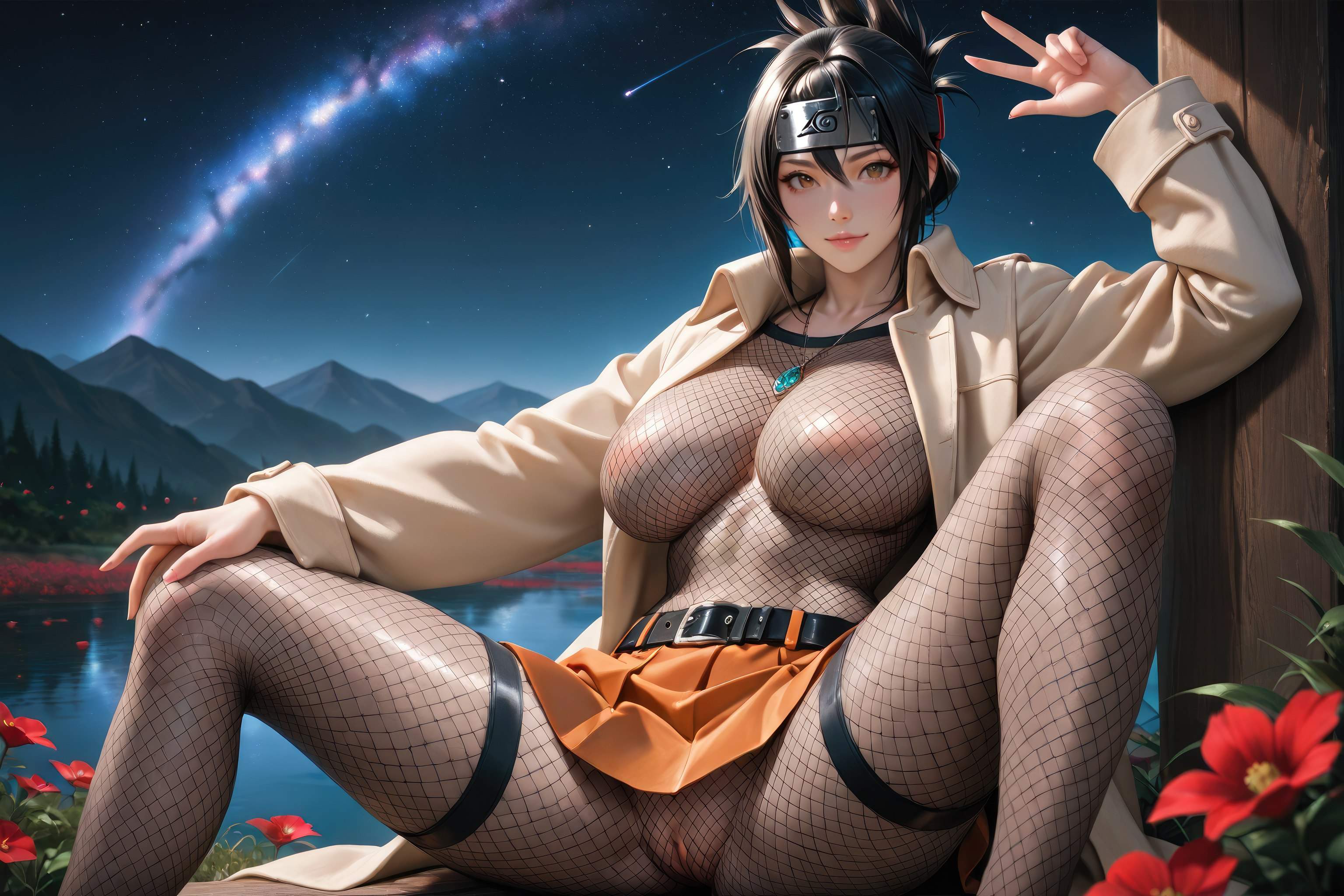 AI Porn - 火影忍者 御手洗紅豆 AI 裸圖圖庫 598P