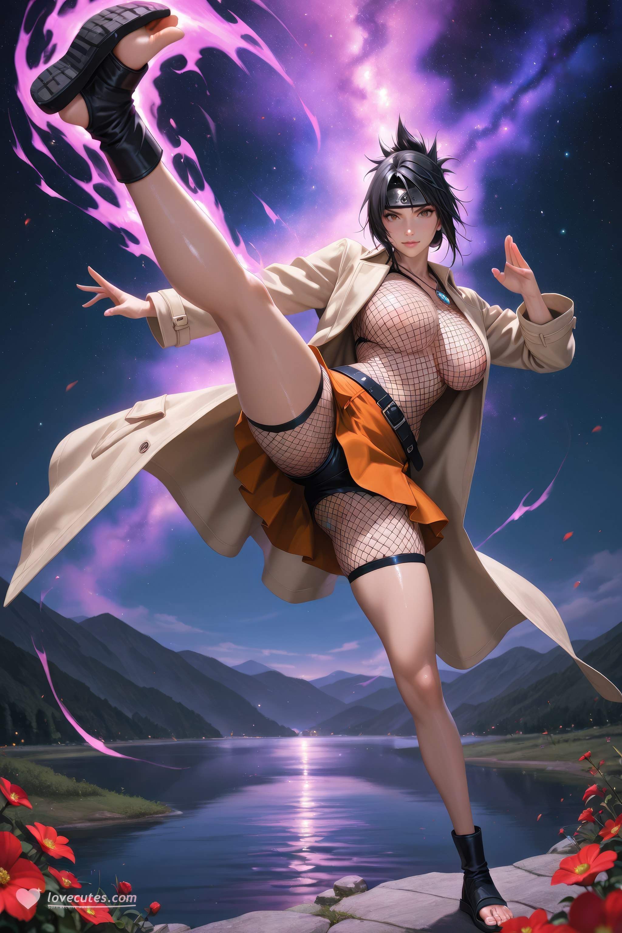 AI Porn - Naruto Mitarashi Anko AI nudes 598P