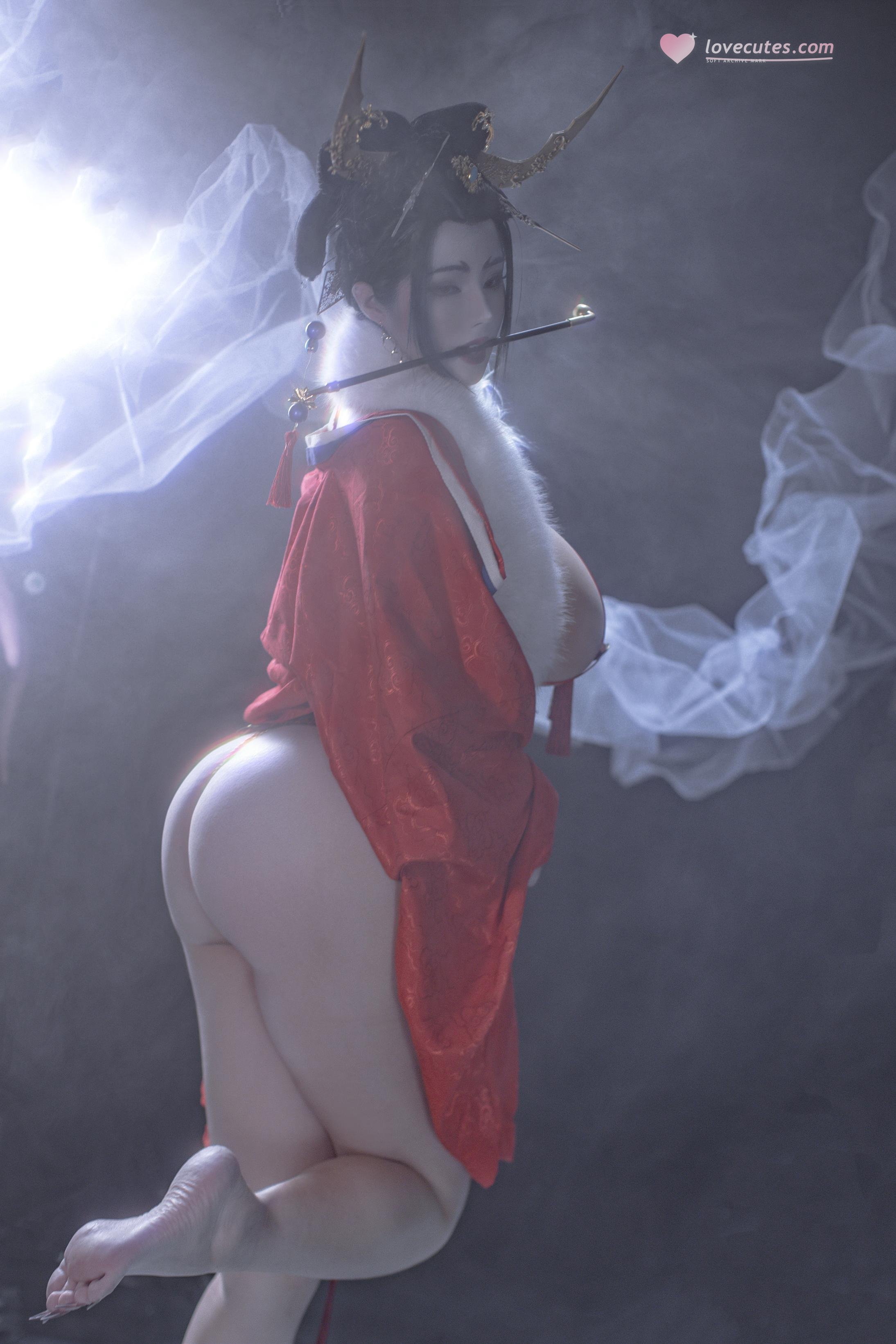 [私房] titi - 無常狐：紅衣狐妖巨乳露穴 東方大尺度 90P