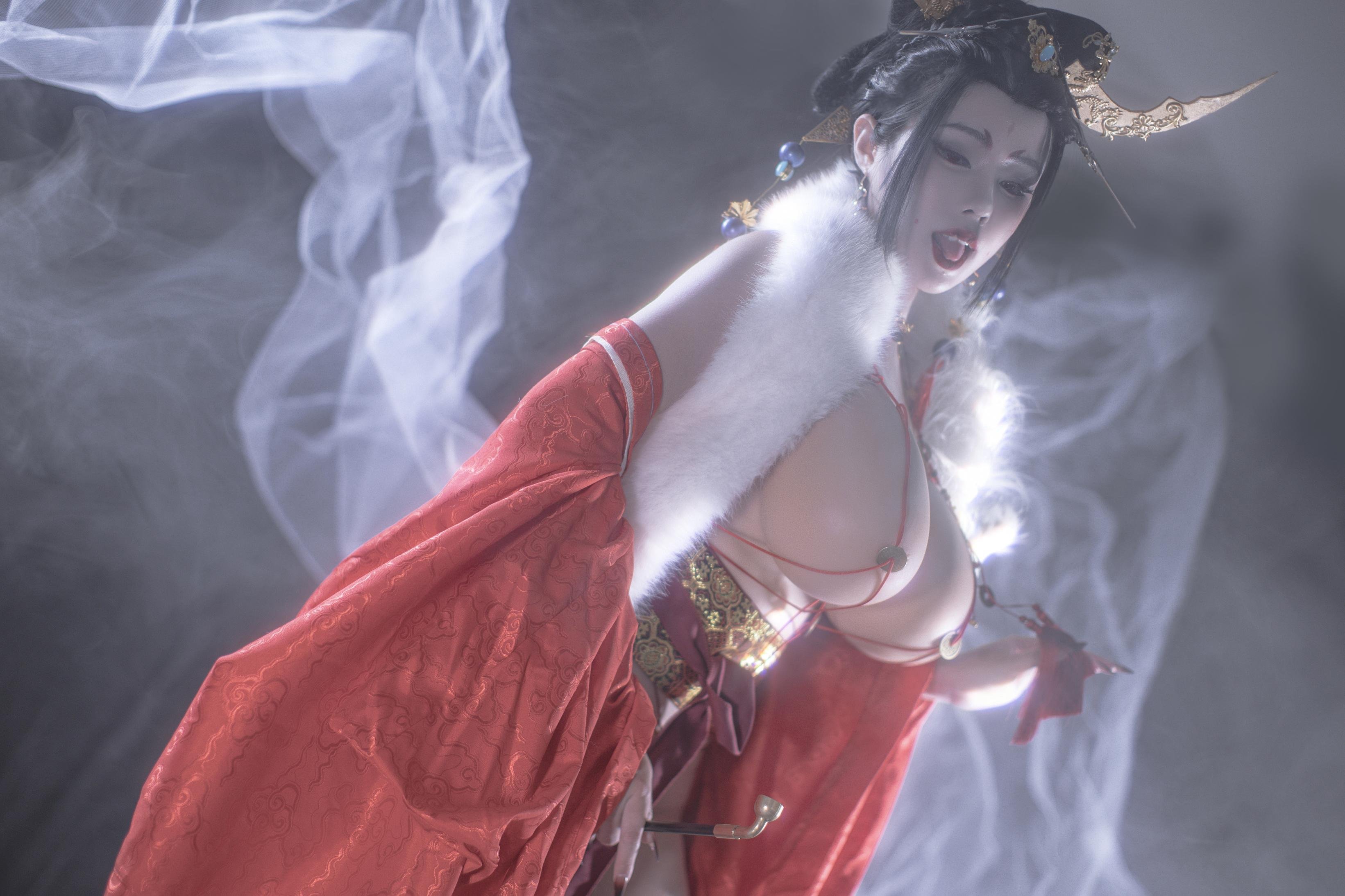 [私房] titi - 無常狐：紅衣狐妖巨乳露穴 東方大尺度 90P