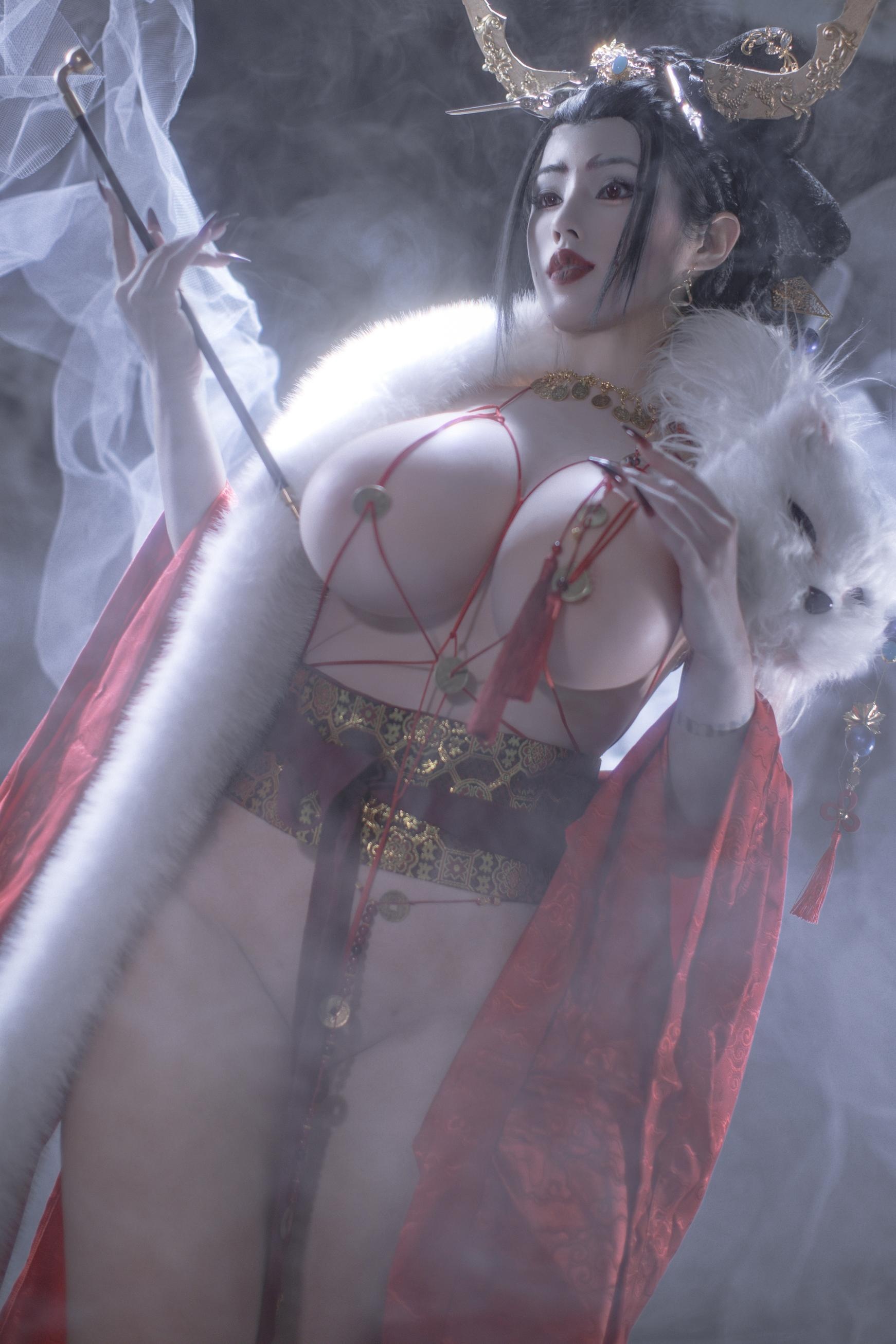 [私房] titi - 無常狐：紅衣狐妖巨乳露穴 東方大尺度 90P