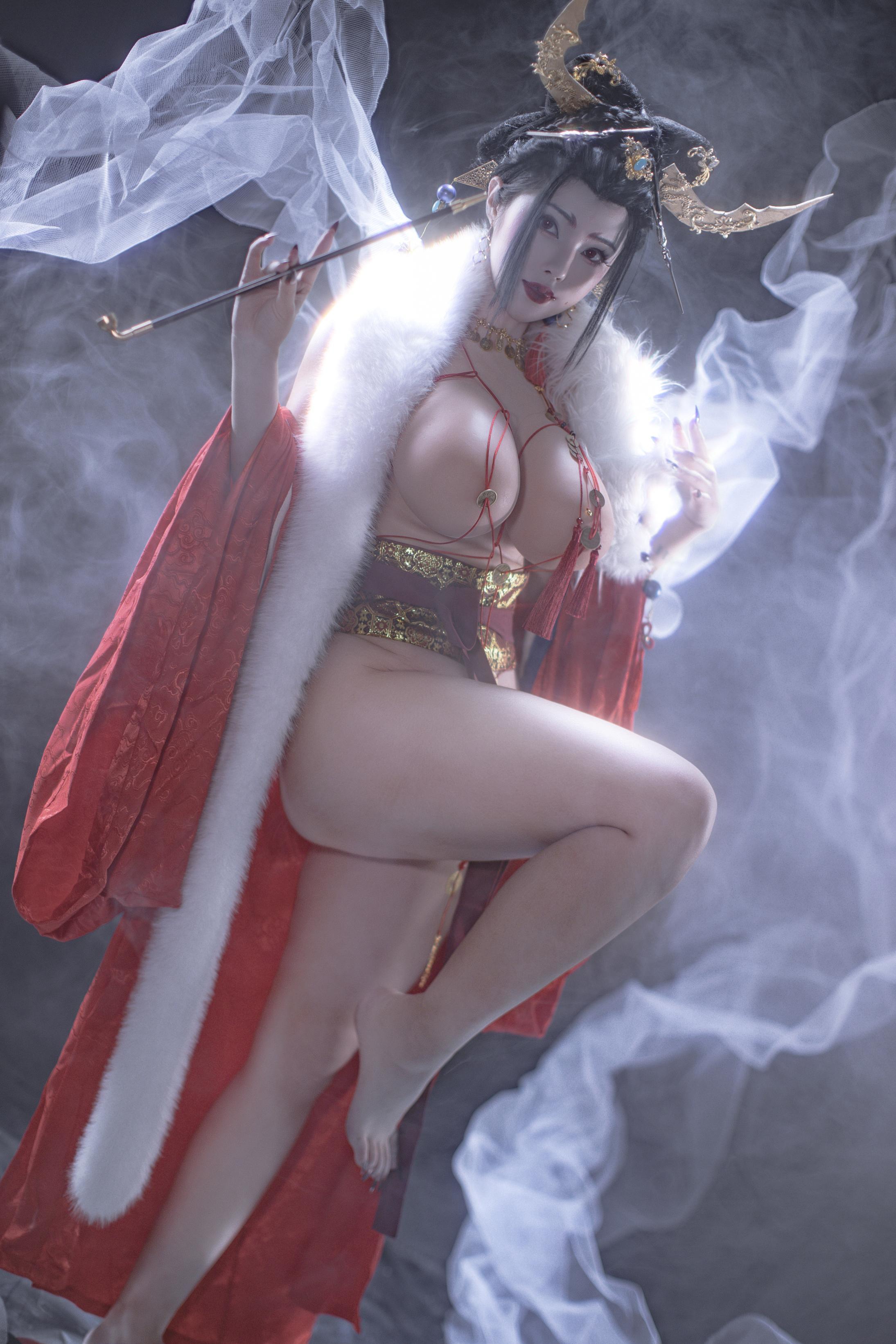 [私房] titi - 無常狐：紅衣狐妖巨乳露穴 東方大尺度 90P