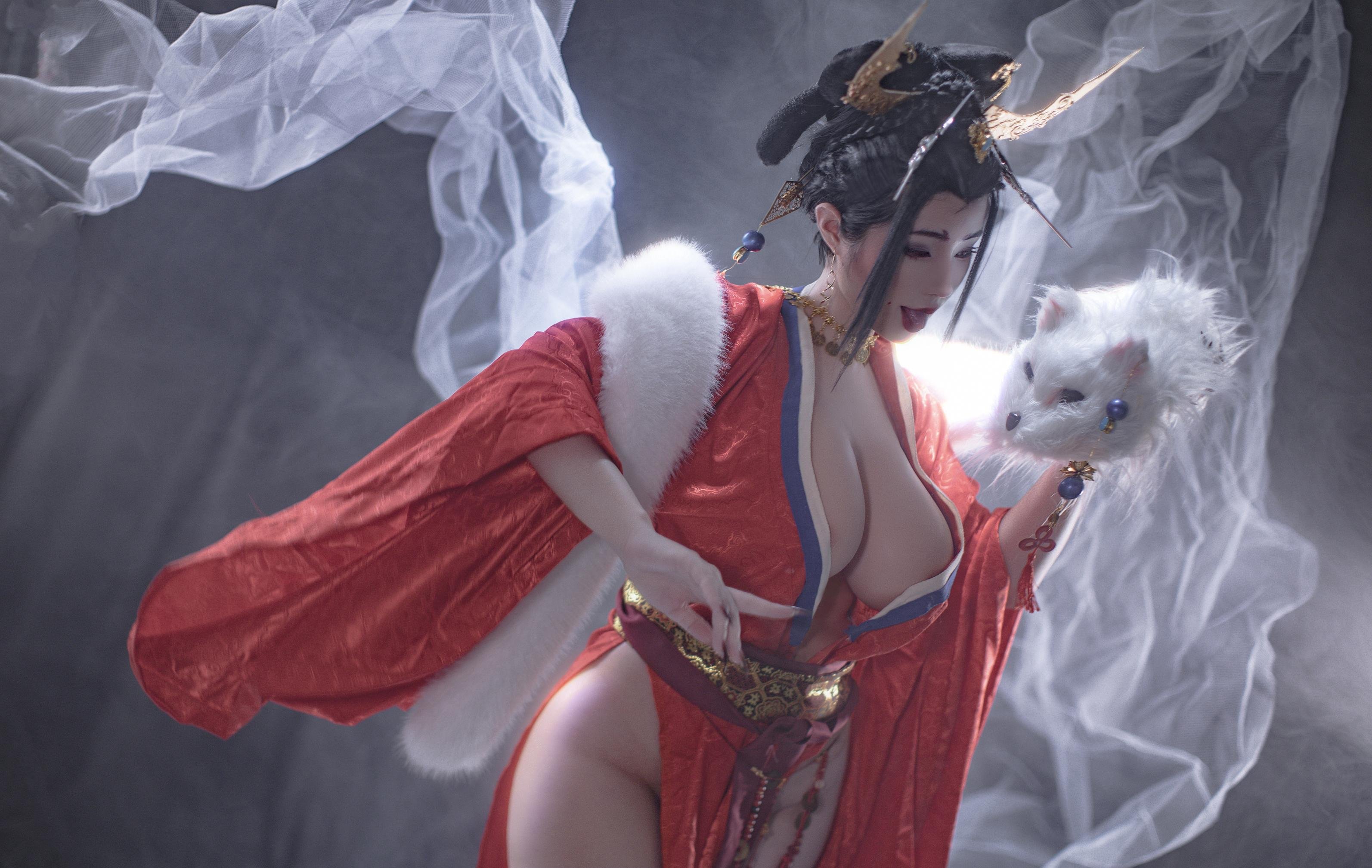 [私房] titi - 無常狐：紅衣狐妖巨乳露穴 東方大尺度 90P