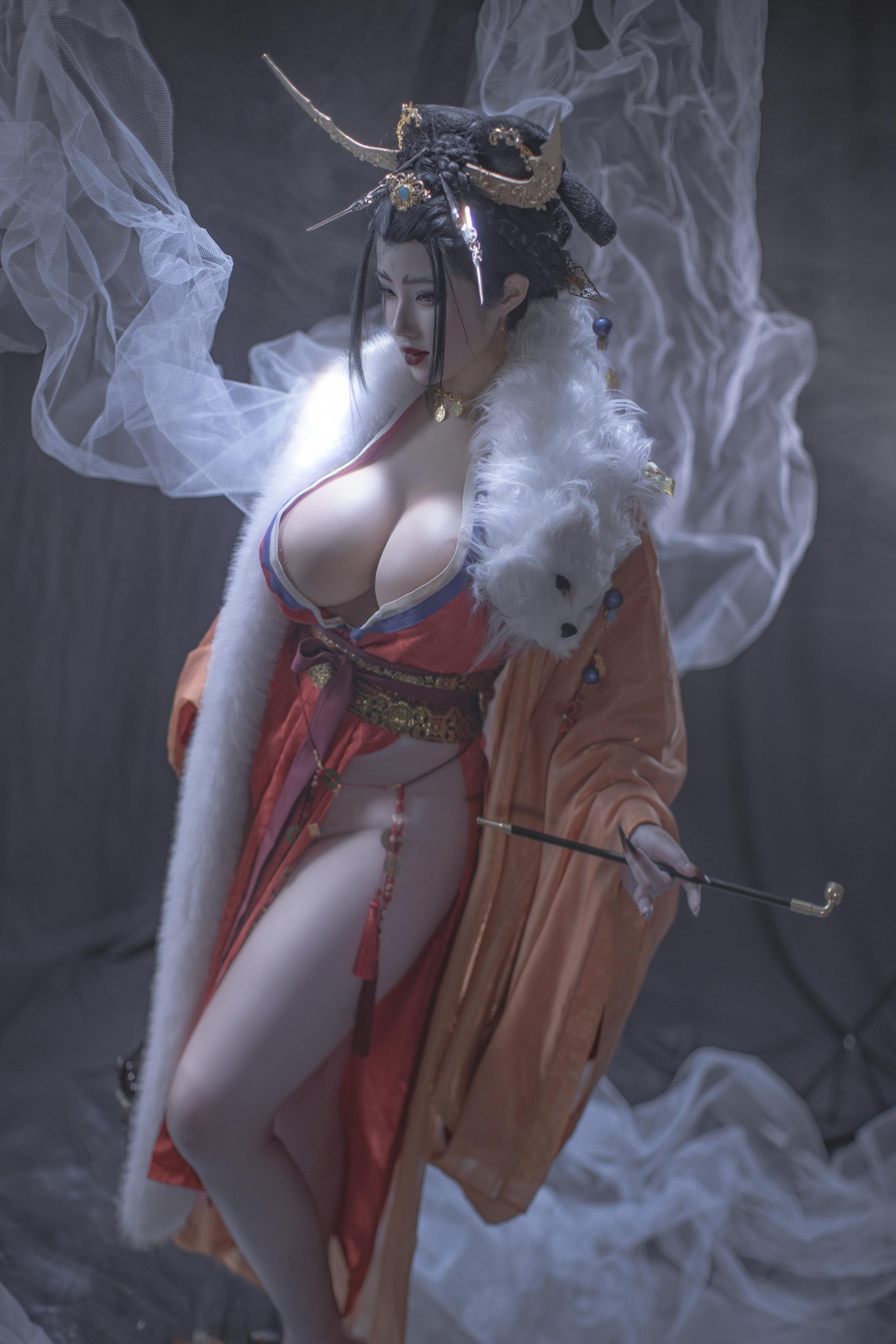 [私房] titi - 無常狐：紅衣狐妖巨乳露穴 東方大尺度 90P