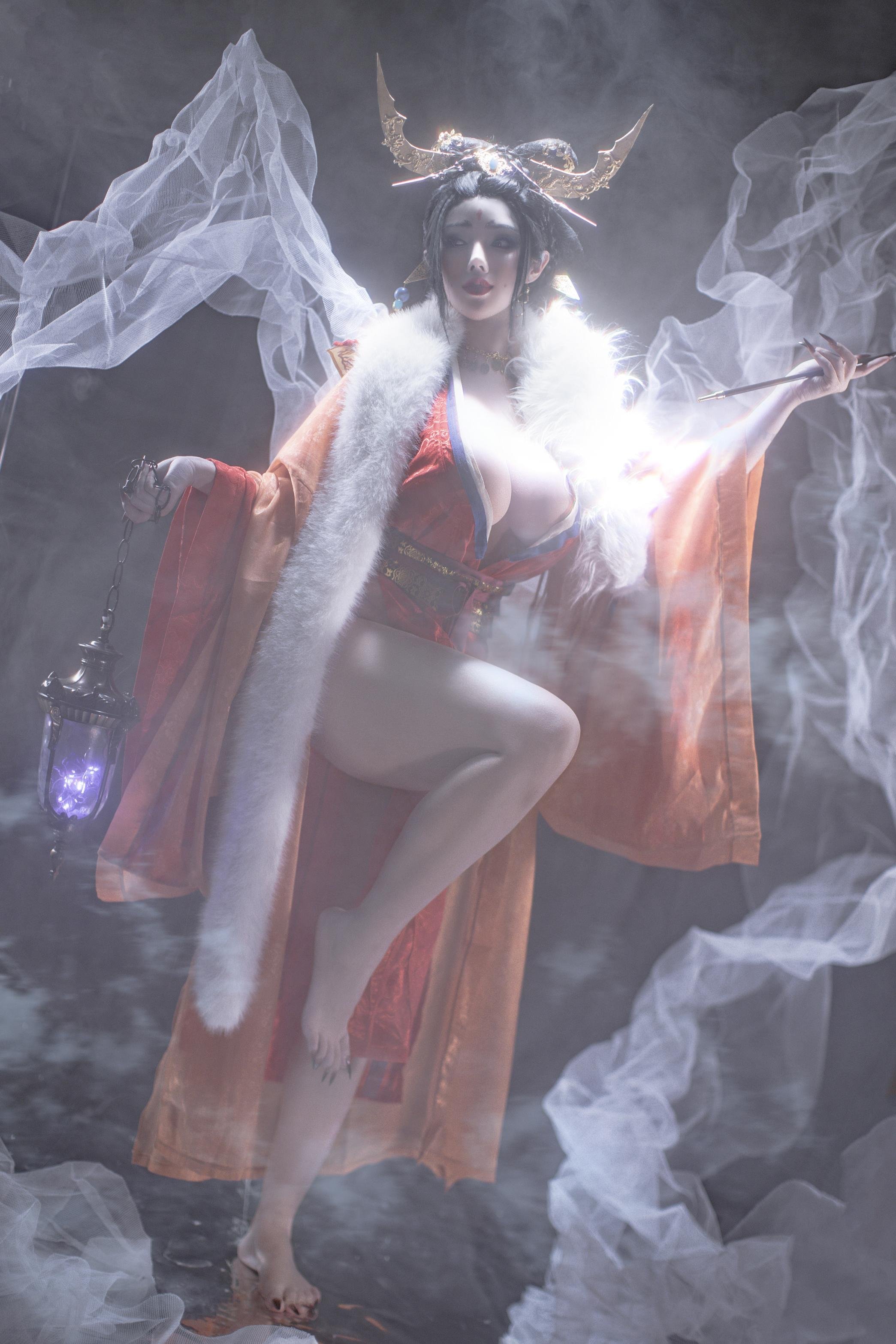 [私房] titi - 無常狐：紅衣狐妖巨乳露穴 東方大尺度 90P