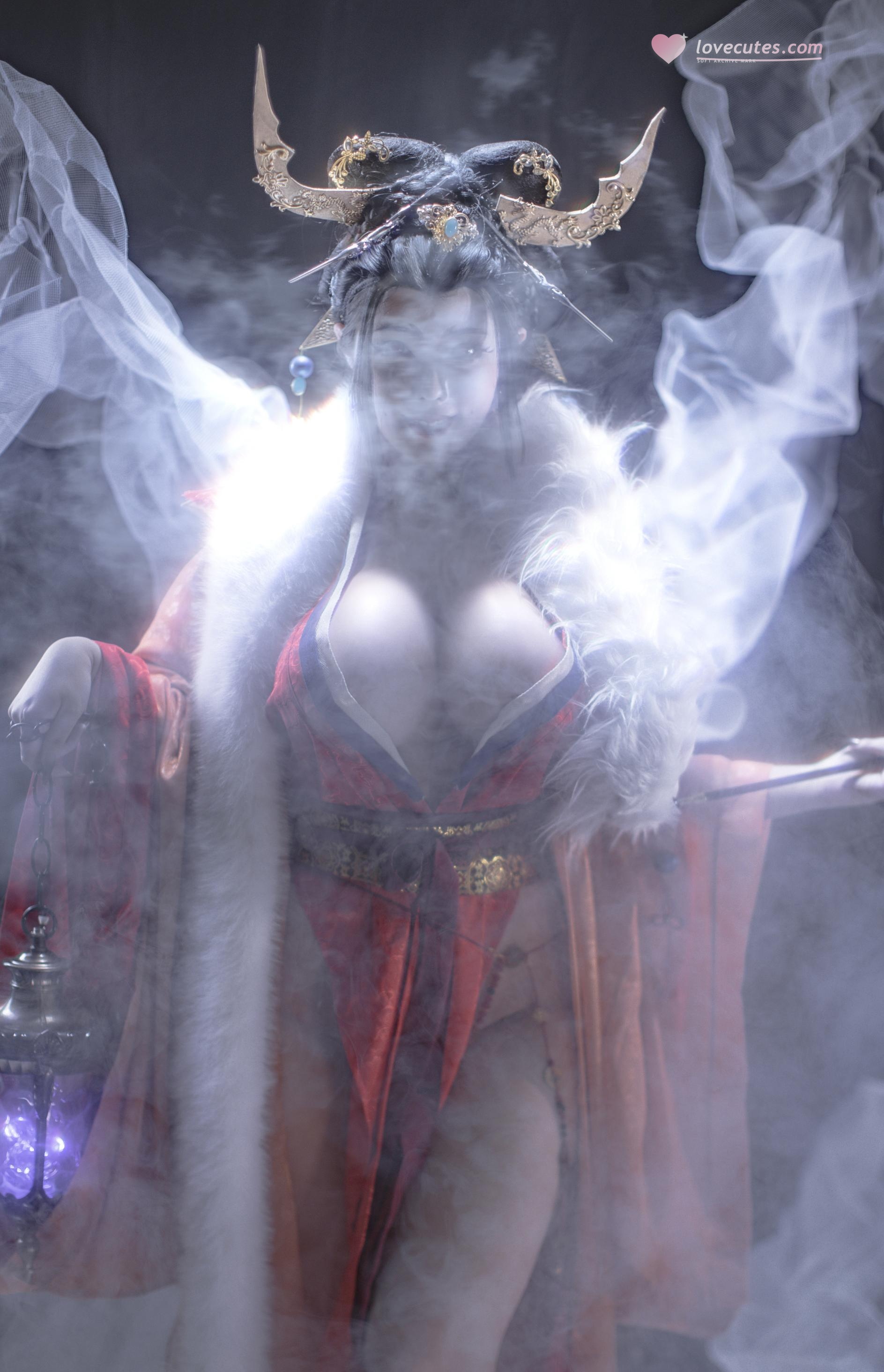 [私房] titi - 無常狐：紅衣狐妖巨乳露穴 東方大尺度 90P