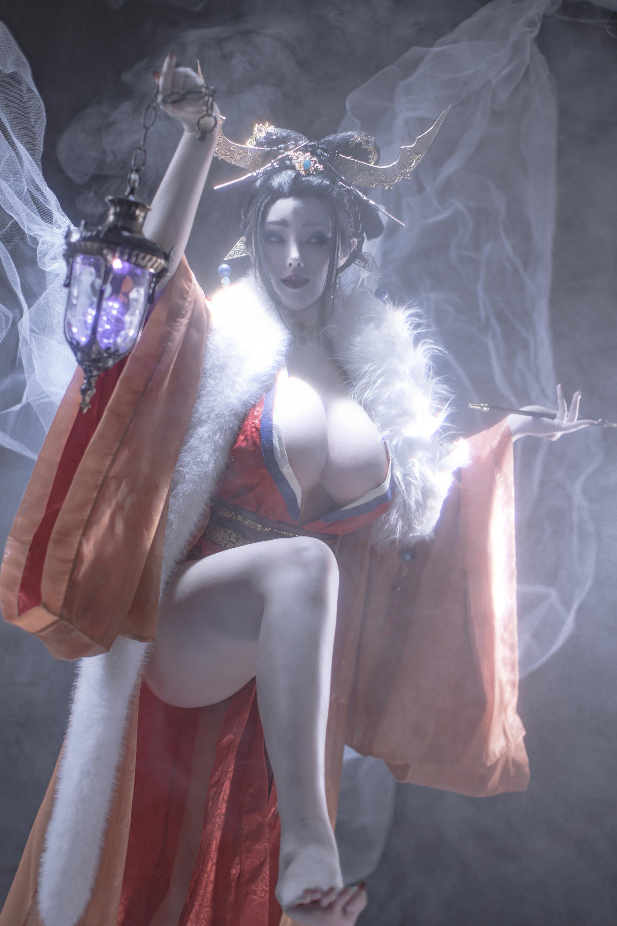 [私房] titi - 無常狐：紅衣狐妖巨乳露穴 東方大尺度 90P