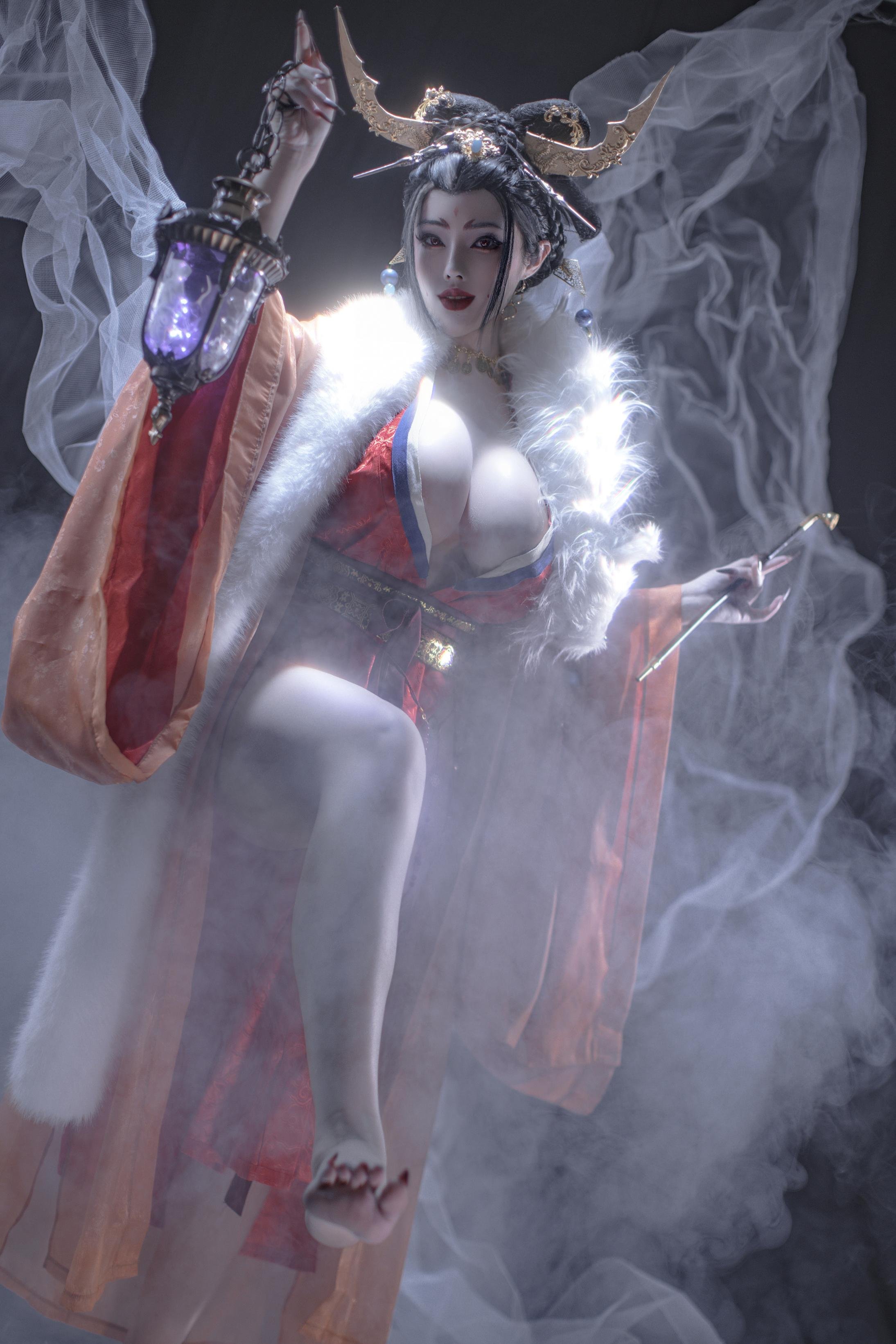 [私房] titi - 無常狐：紅衣狐妖巨乳露穴 東方大尺度 90P