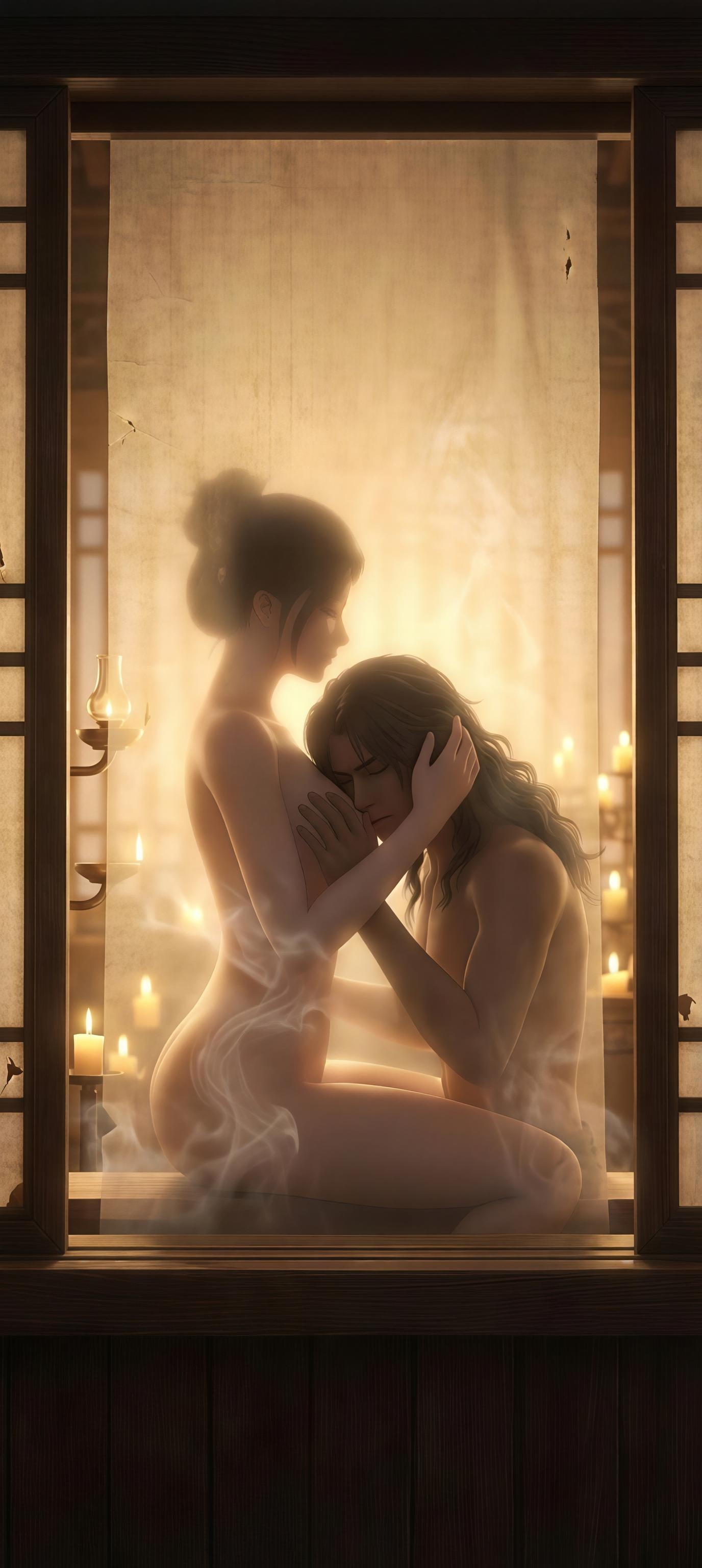 Cô Gái Anime Tạo Ra Bởi AI - 陆雪琪 月文心: Váy Trắng Cổ Điển, Ngực Khủng, Hở Điểm Nhạy, Khu Vườn Giao Hợp 96P