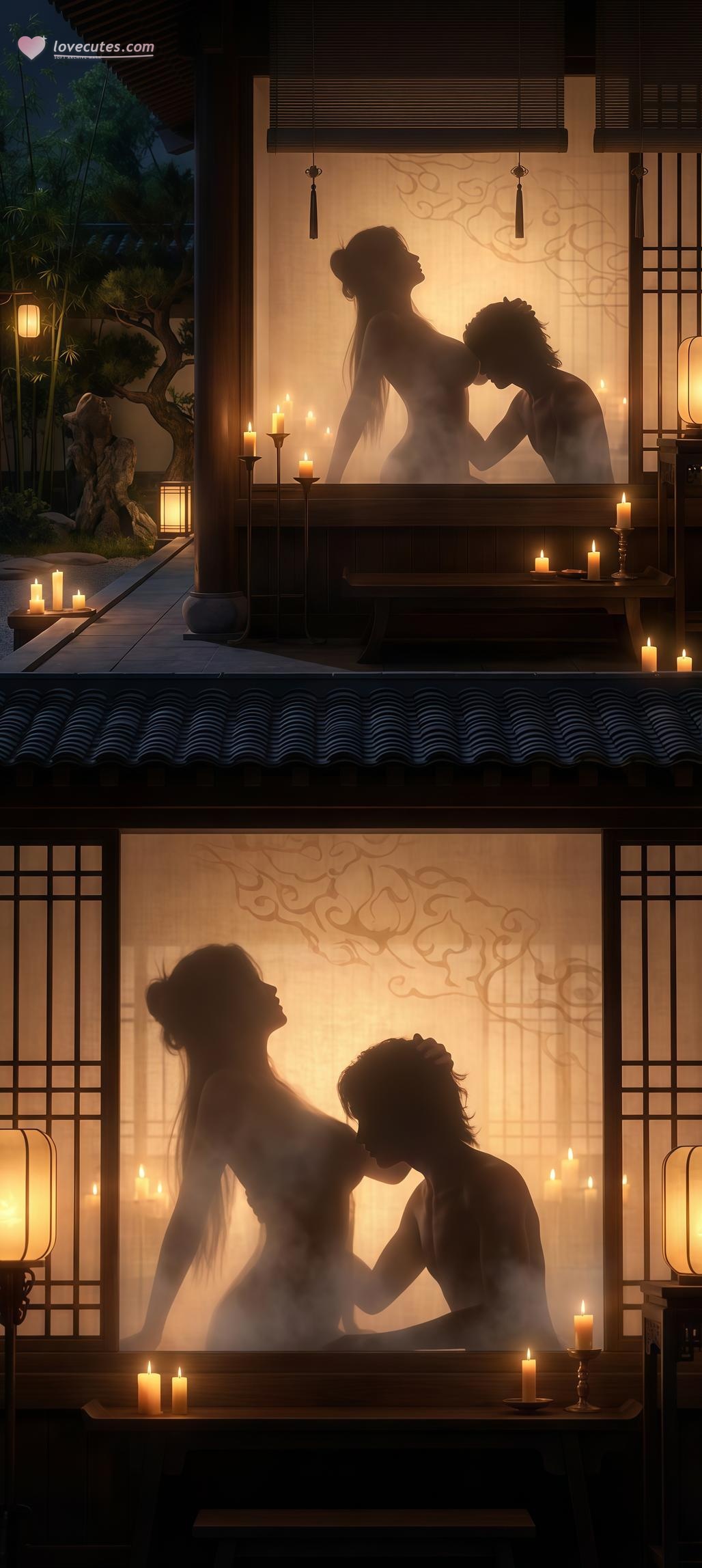 Cô Gái Anime Tạo Ra Bởi AI - 陆雪琪 月文心: Váy Trắng Cổ Điển, Ngực Khủng, Hở Điểm Nhạy, Khu Vườn Giao Hợp 96P