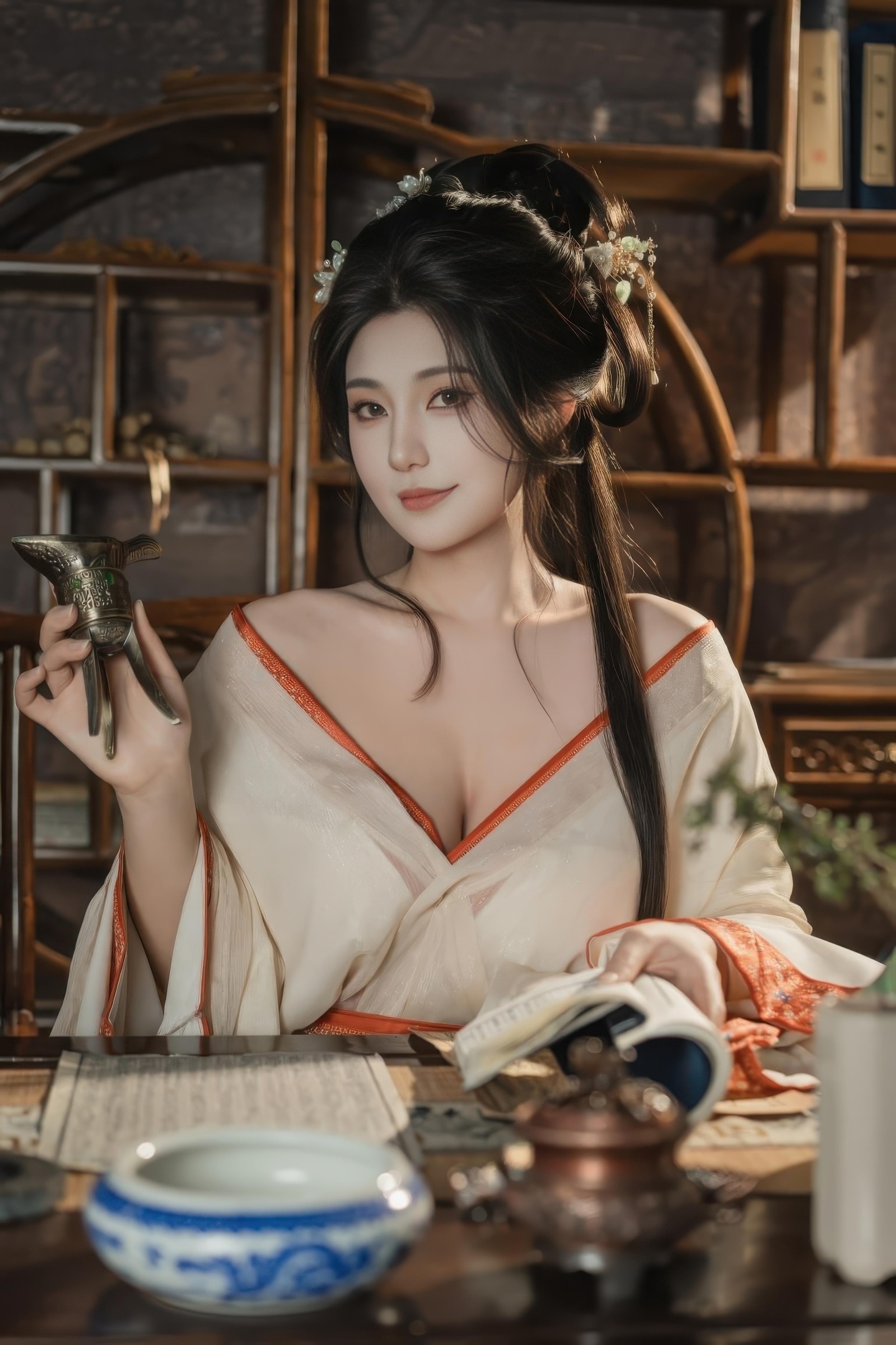 [私房] 星澜是澜澜叫澜妹呀 - 痴情缚：古風繩縛薄紗 巨乳露點私房 74P1V