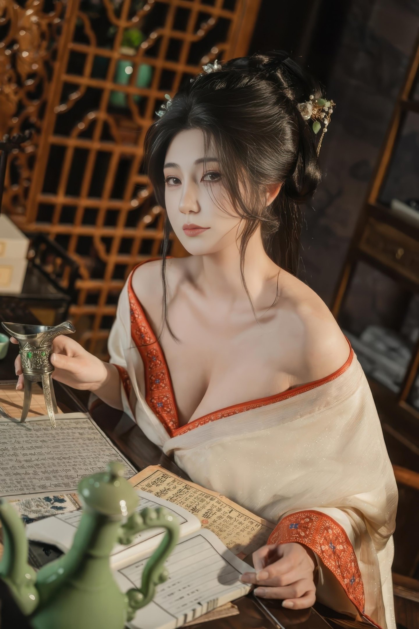 [私房] 星澜是澜澜叫澜妹呀 - 痴情缚：古風繩縛薄紗 巨乳露點私房 74P1V