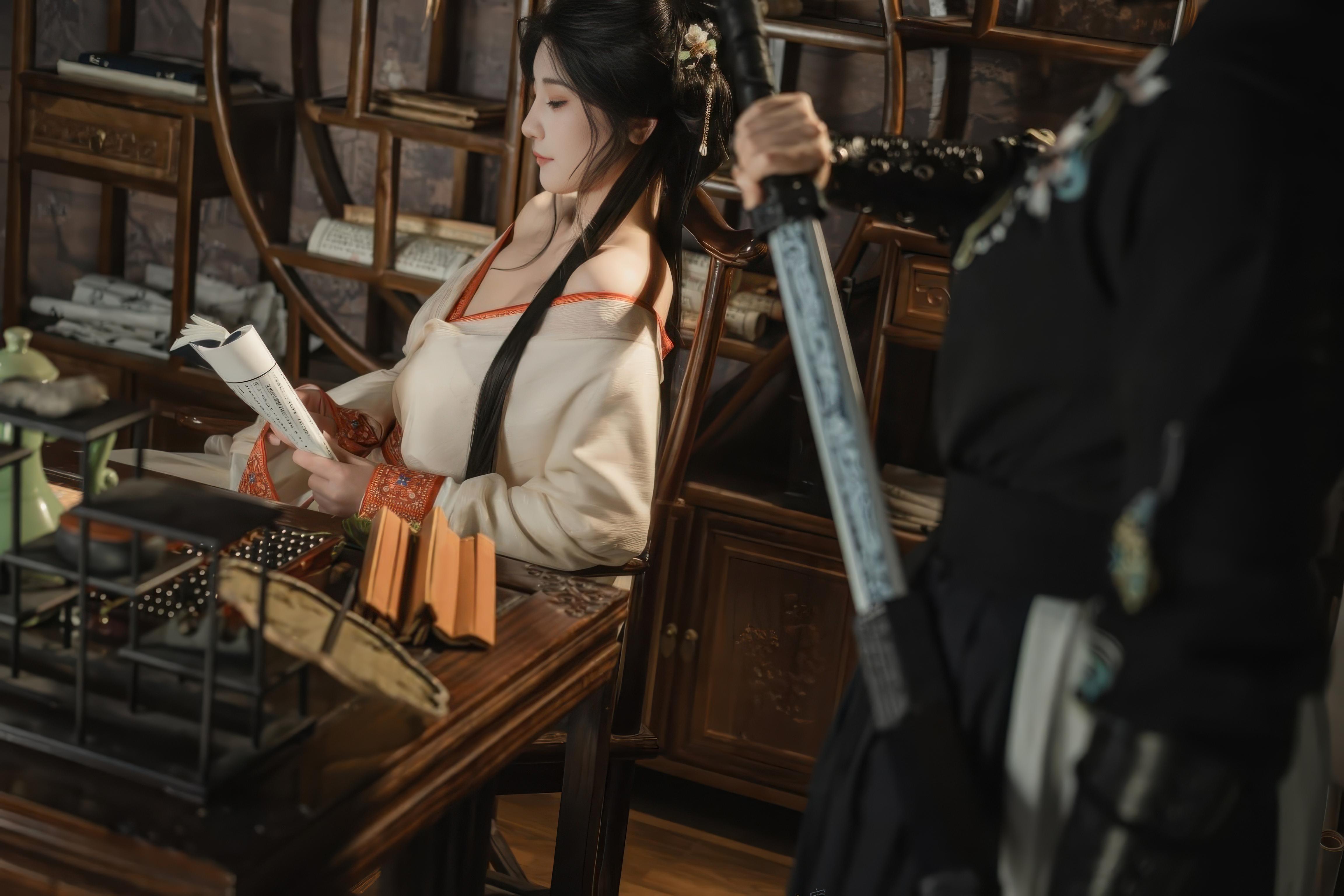 [Private] Xinglan is called Lanmei by Lan - Passionate Bondage: Ancient Style Rope Binding with Sheer Fabric, Big Breasts, and Exposed Points 74P1V