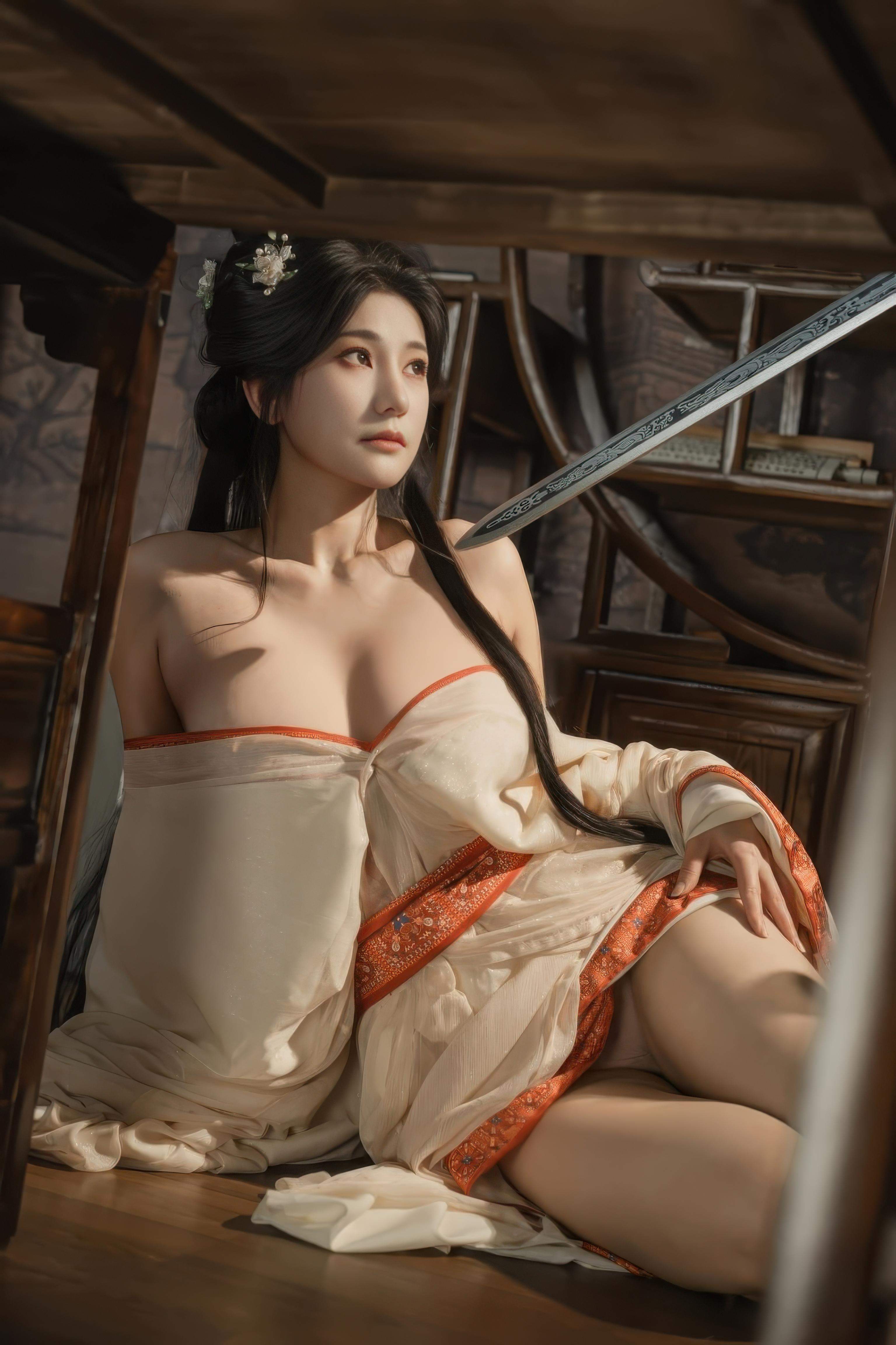 [私房] 星澜は澜澜と呼ばれる妹 - 痴情の縛り：古風な縄と薄い布 巨乳露点私房 74P1V