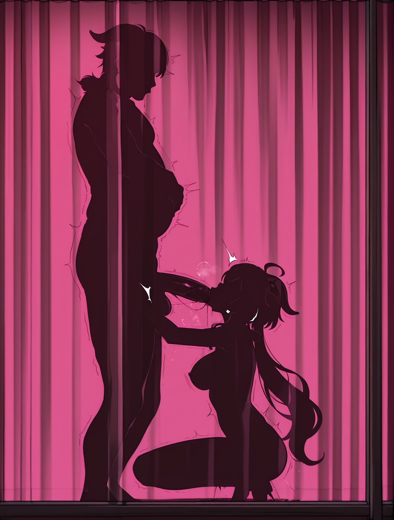 「AI生成アニメ少女 - 原神 甘雨の街角：白いタンクトップとショートパンツ、巨乳とヒップの挑発 89P」
