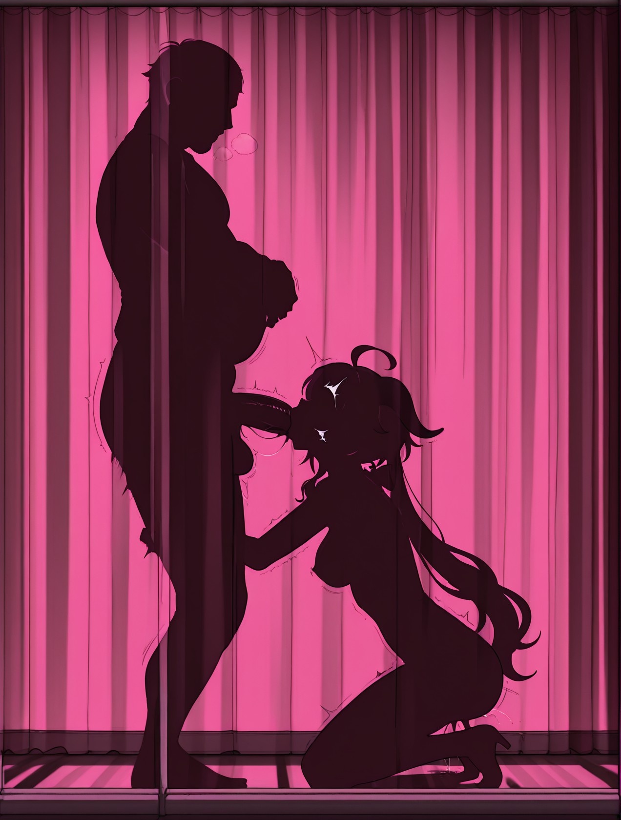 「AI生成アニメ少女 - 原神 甘雨の街角：白いタンクトップとショートパンツ、巨乳とヒップの挑発 89P」