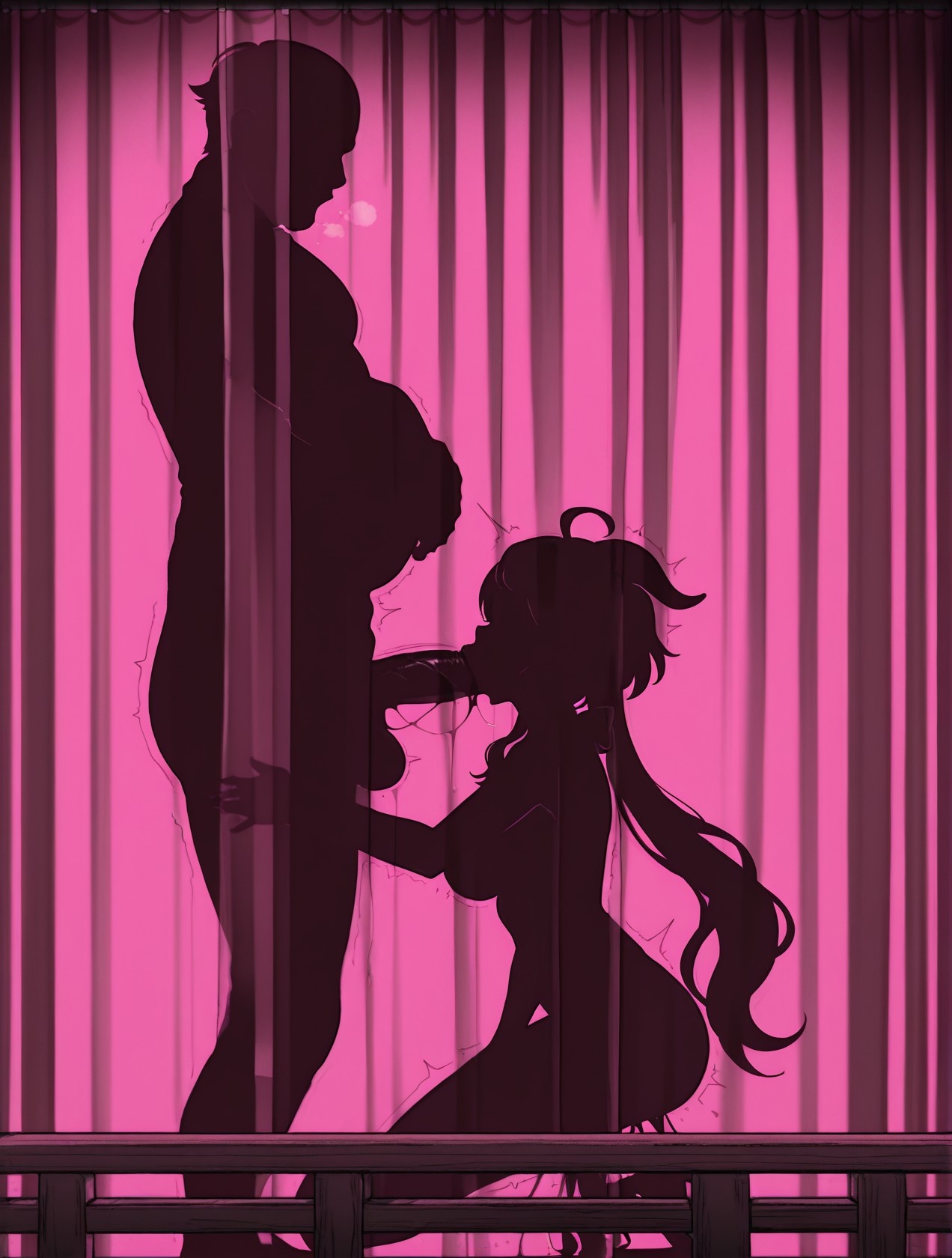 「AI生成アニメ少女 - 原神 甘雨の街角：白いタンクトップとショートパンツ、巨乳とヒップの挑発 89P」