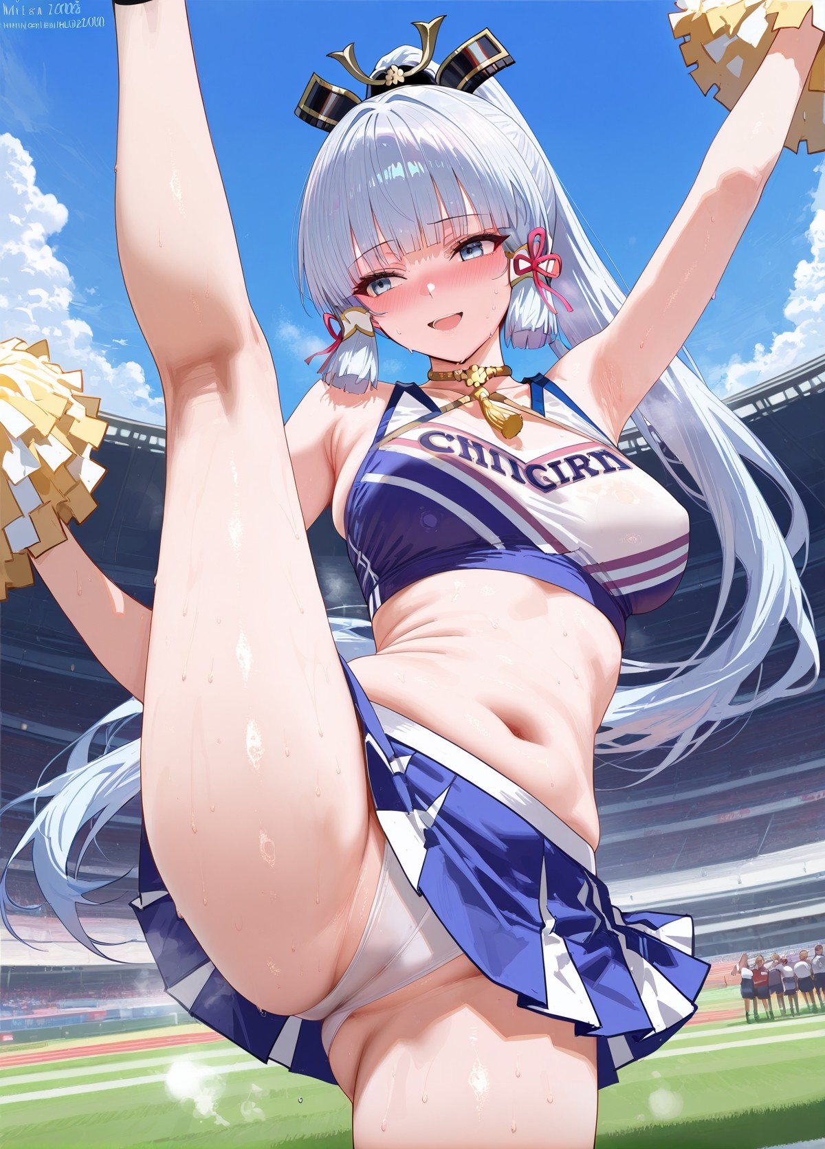 AI生成アニメ少女 - 原神ララ隊コレクション：多キャラ爆乳露穴応援水着 189P