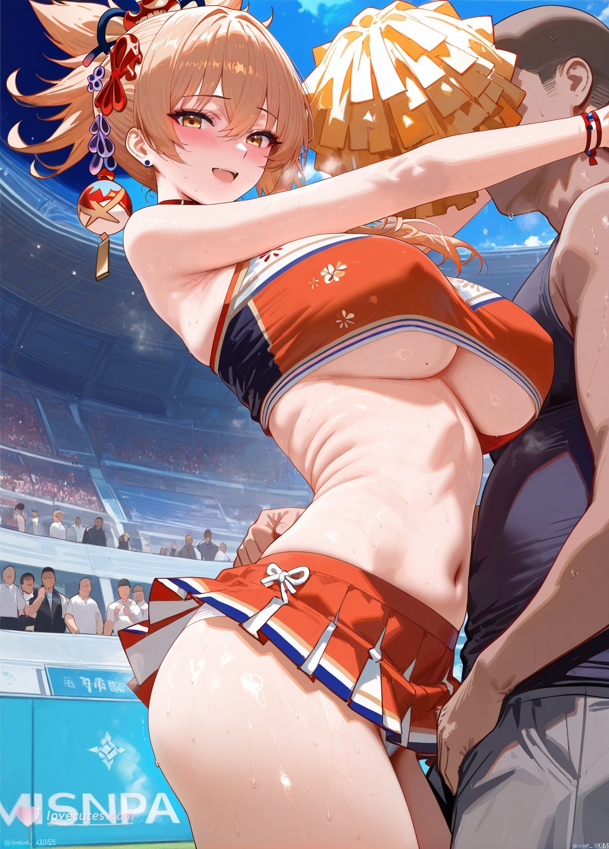 AI生成アニメ少女 - 原神ララ隊コレクション：多キャラ爆乳露穴応援水着 189P