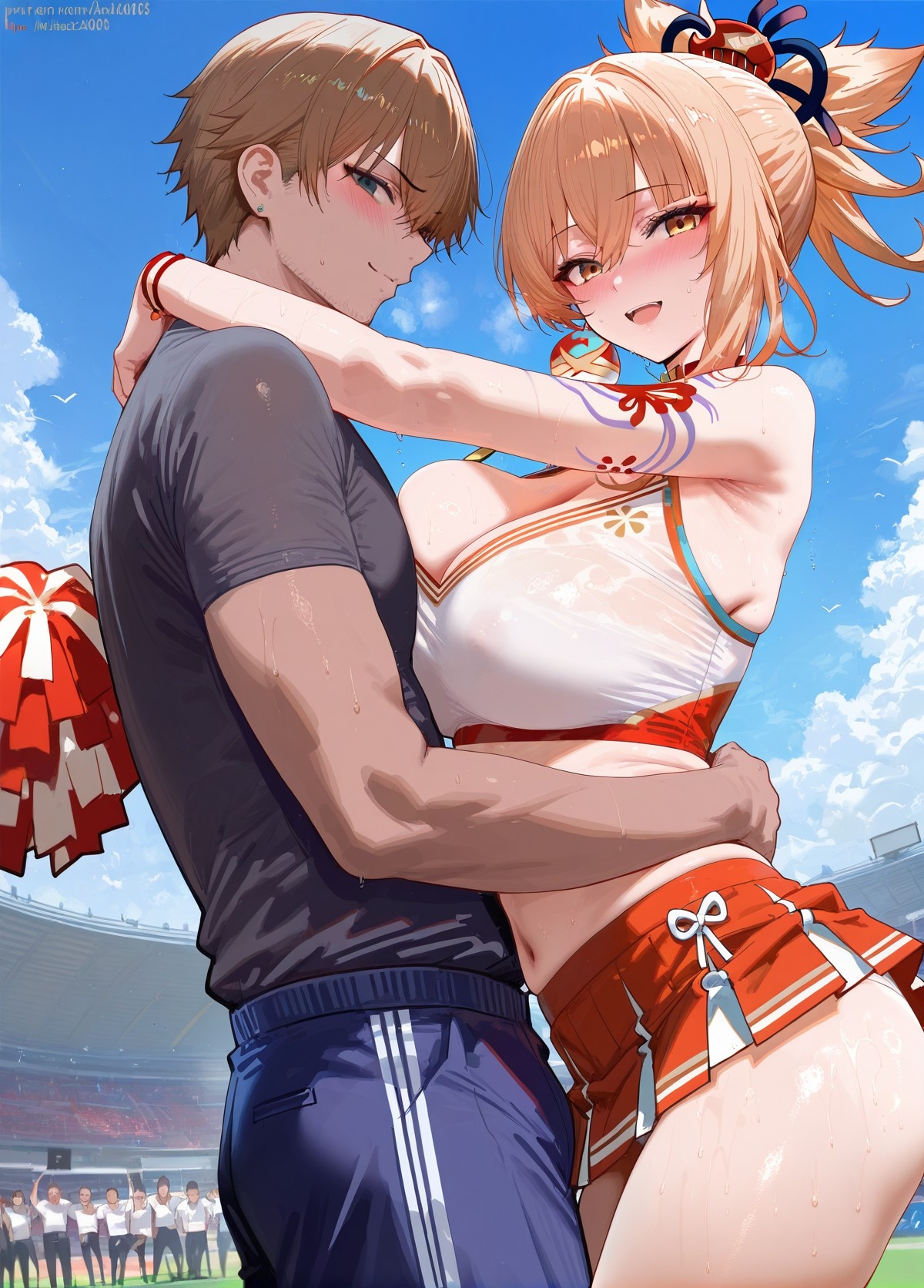 AI生成アニメ少女 - 原神ララ隊コレクション：多キャラ爆乳露穴応援水着 189P