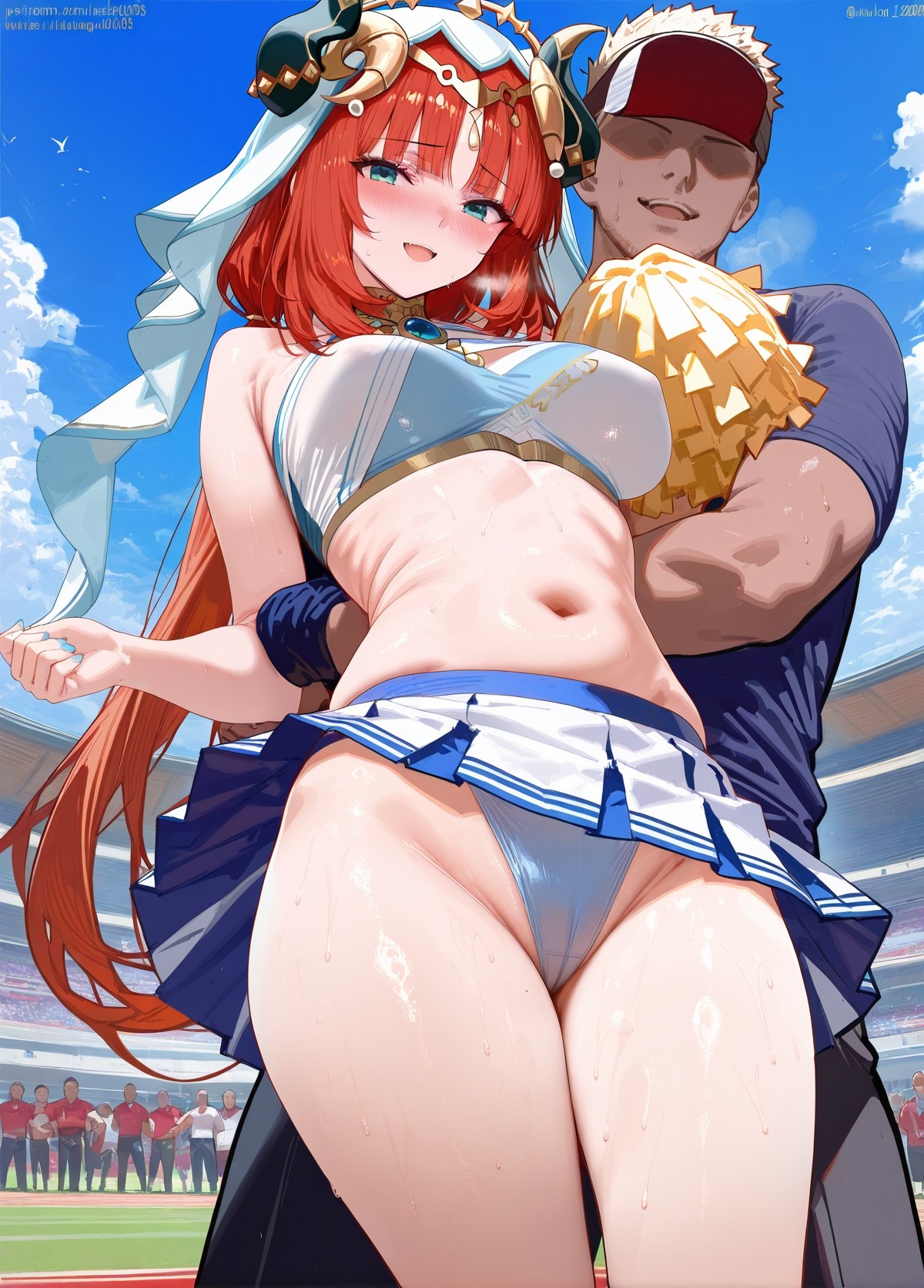 AI生成アニメ少女 - 原神ララ隊コレクション：多キャラ爆乳露穴応援水着 189P