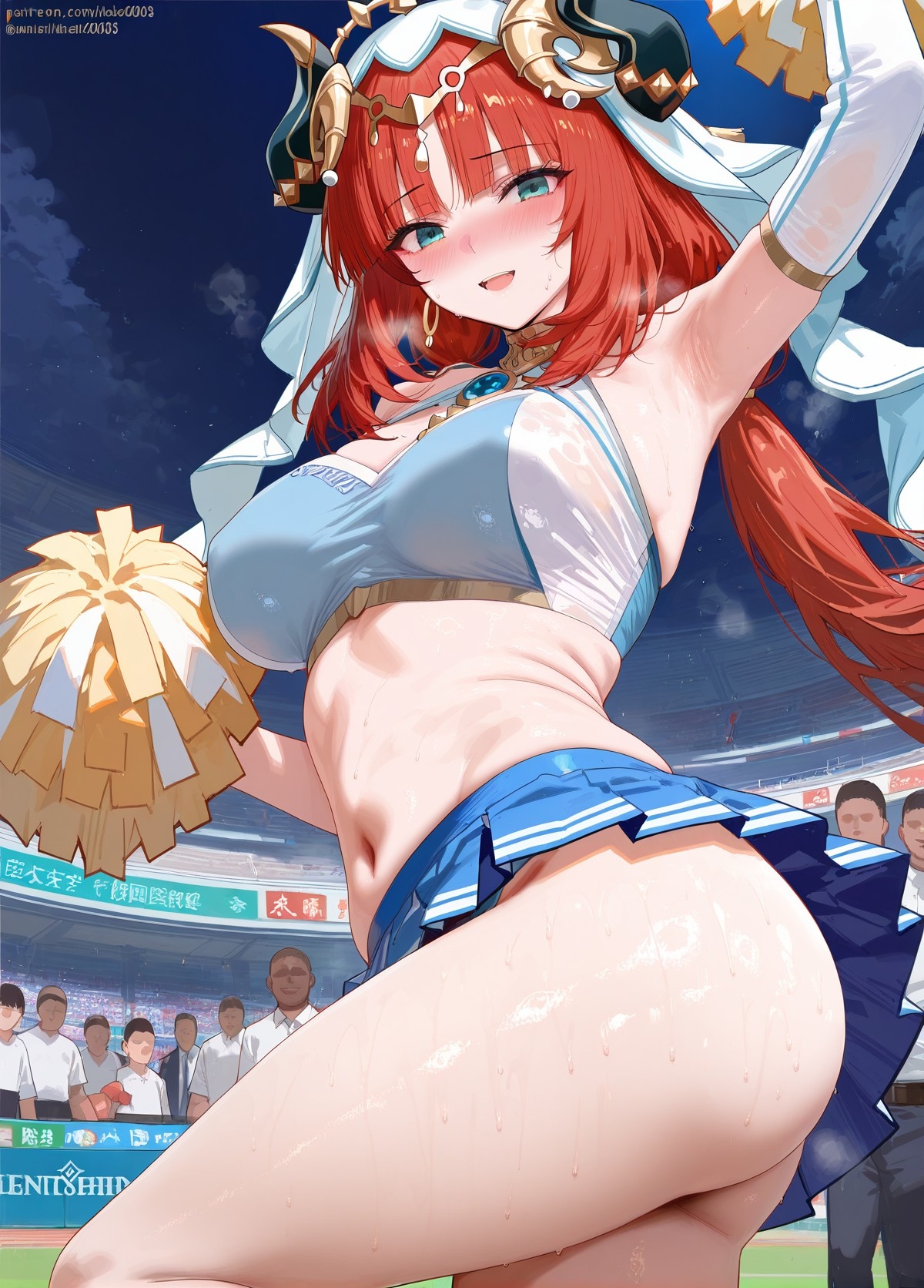 AI生成アニメ少女 - 原神ララ隊コレクション：多キャラ爆乳露穴応援水着 189P